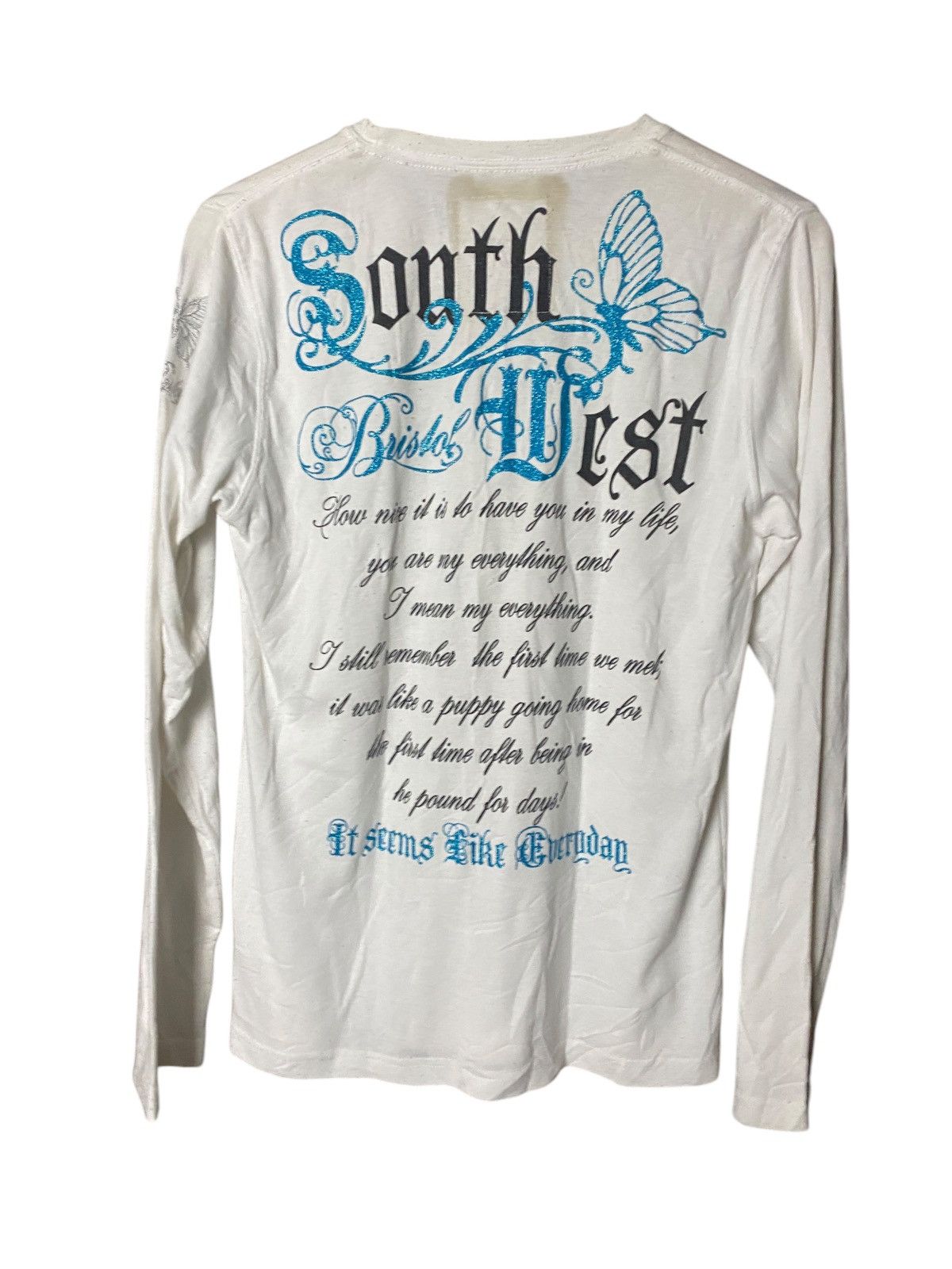 Hysteric Glamour 2000's Night Rider Butterfly Poem Longsleeve Size US M / EU 48-50 / 2 - 5 Thumbnail