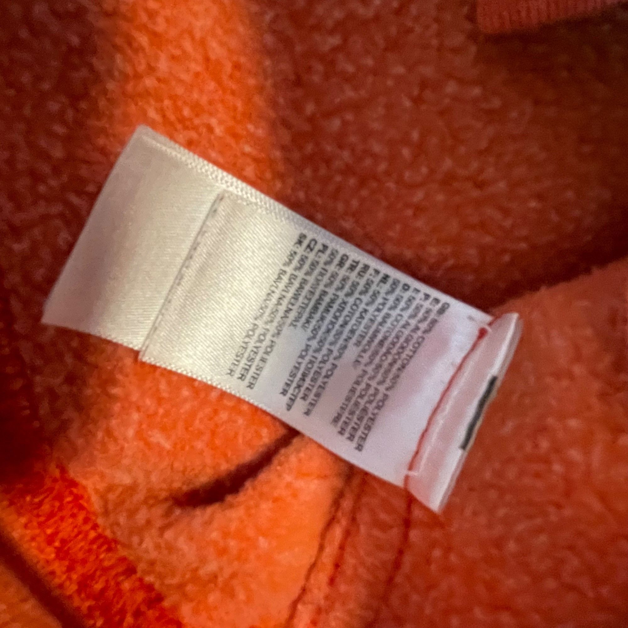 The North Face The North Face Mens Hoodie Small Orange Cotton Blend Pullove Size US S / EU 44-46 / 1 - 5 Thumbnail