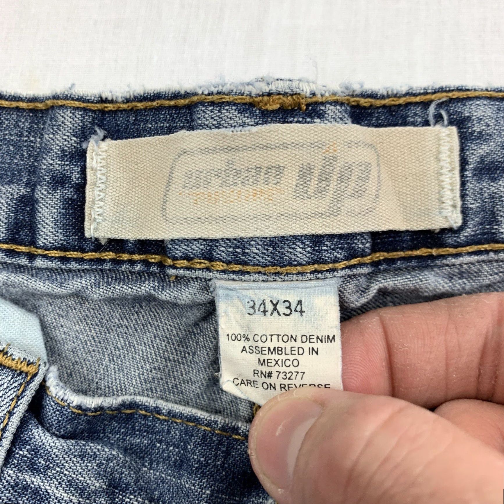 Vintage VINTAGE Urban Pipeline Jeans Adult 34x34 Blue Grunge Y2K Thrashed Faded Size US 34 / EU 50 - 5 Thumbnail