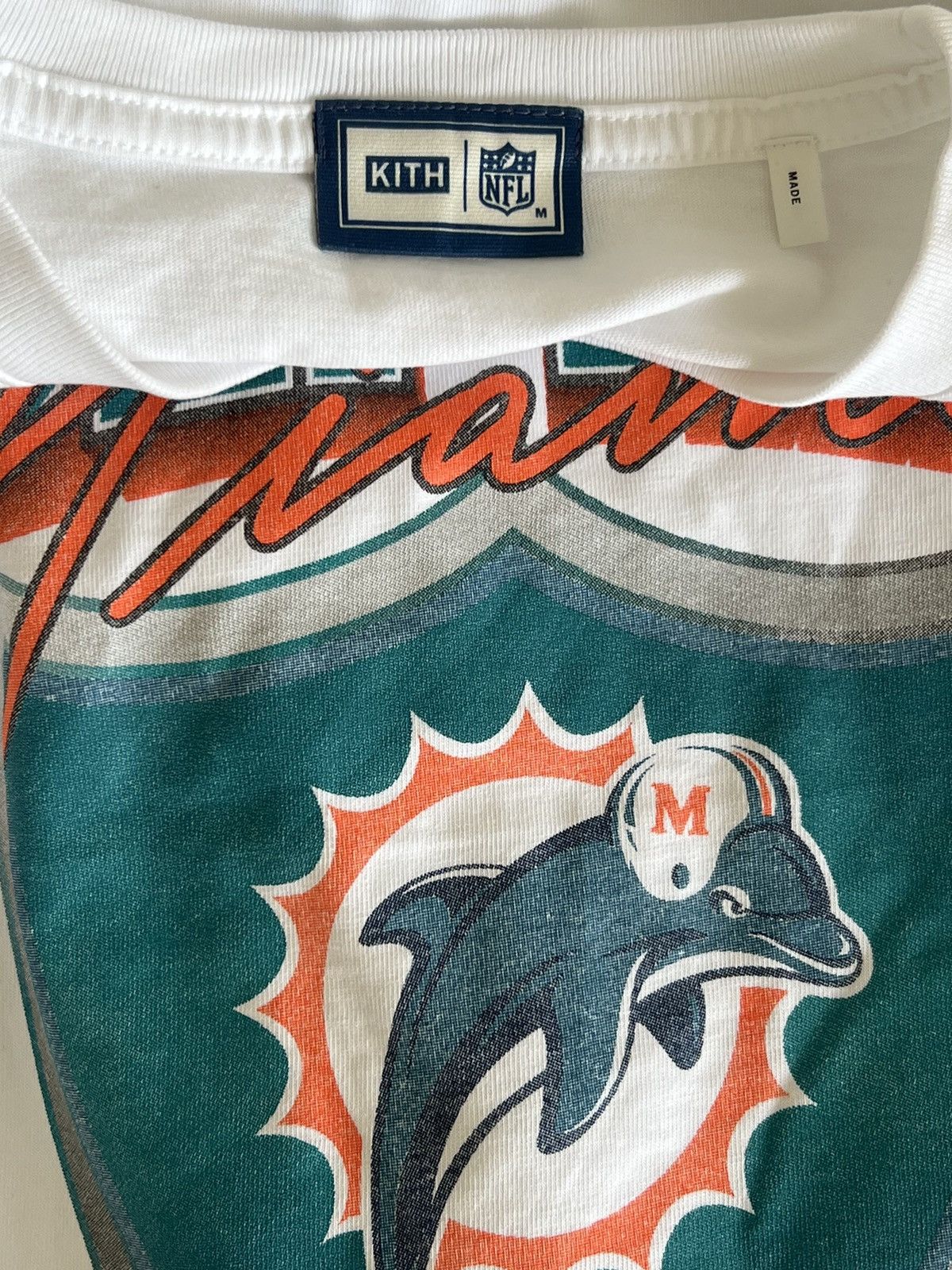 Kith × NFL × Streetwear Kith NFL Dolphins Vintage Tee | Grailed