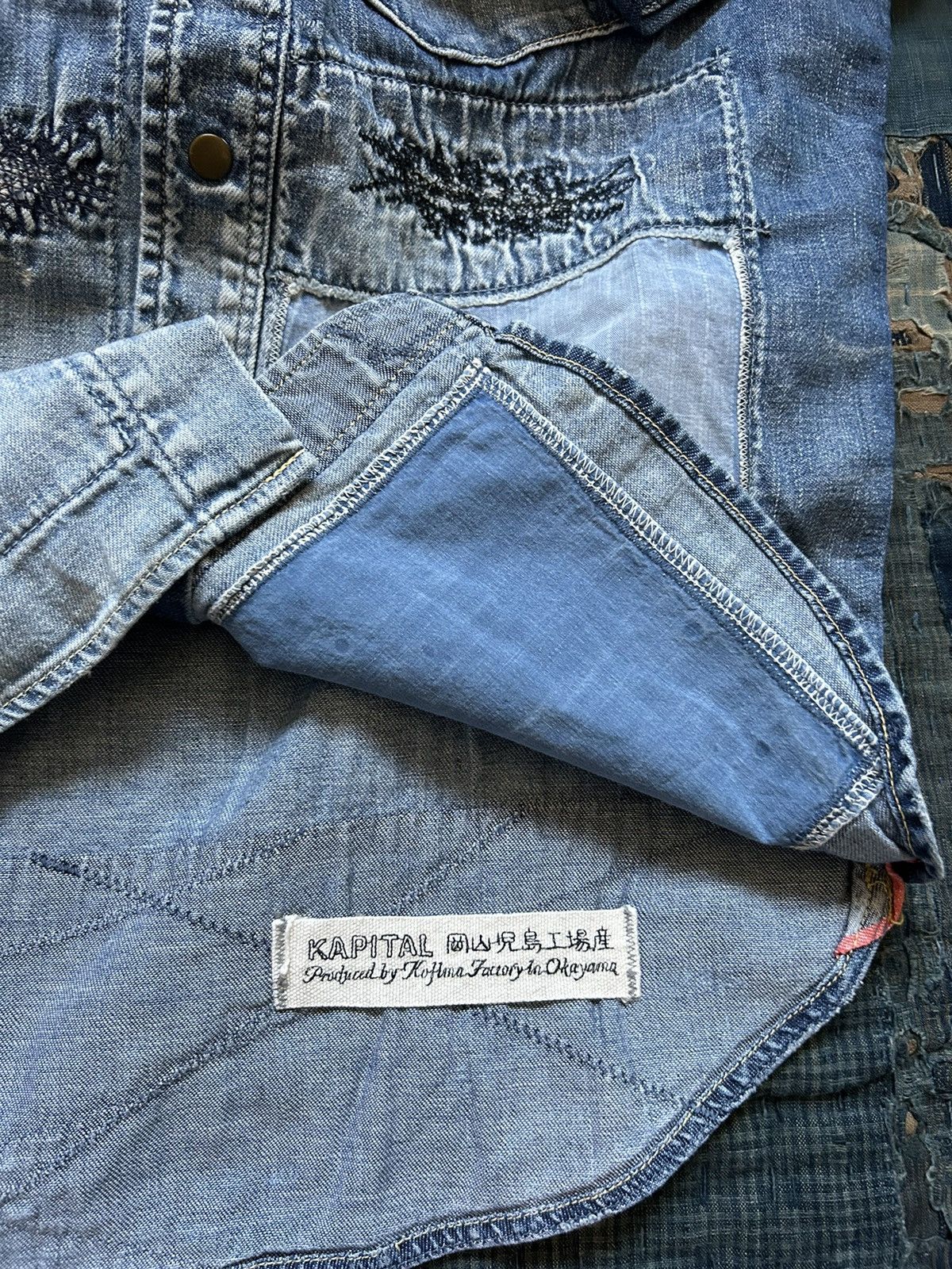 Kapital × Kapital Kountry Kapital boro denim patchwork western shirt Size US M / EU 48-50 / 2 - 10 Thumbnail