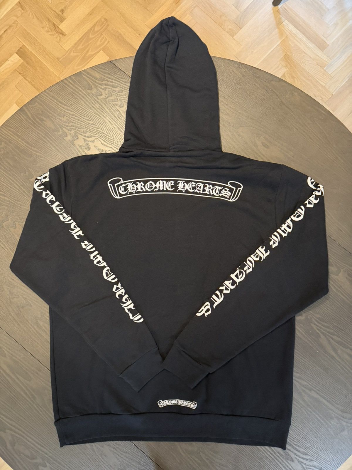 Chrome Hearts Chrome Hearts Scroll Logo Hoodie Black / White Size US M / EU 48-50 / 2 - 2 Thumbnail