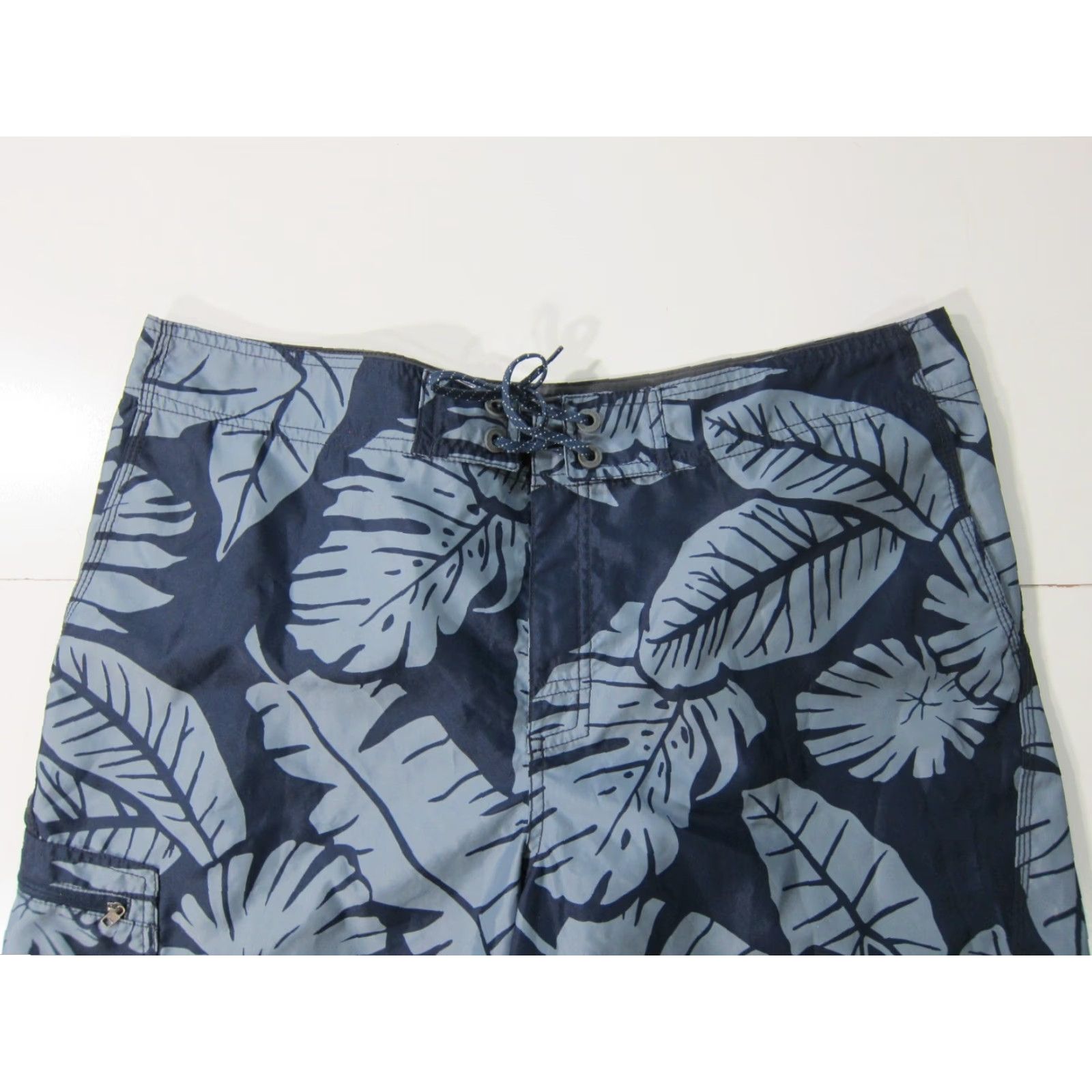 Vintage Columbia Blue Floral Hawaiian Beach Swim Surf Board Shorts Men 40 Size US 40 / EU 56 - 6 Thumbnail