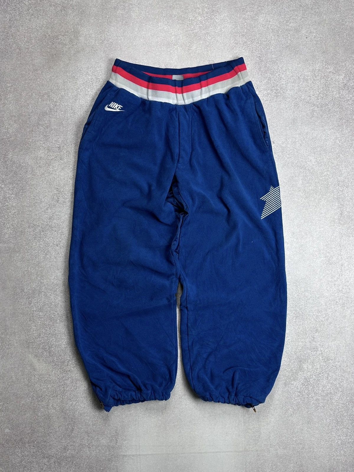 Nike Vintage Nike Fleece Adjustable Y2K Flared Track Pants L Size US 34 / EU 50 - 7 Thumbnail