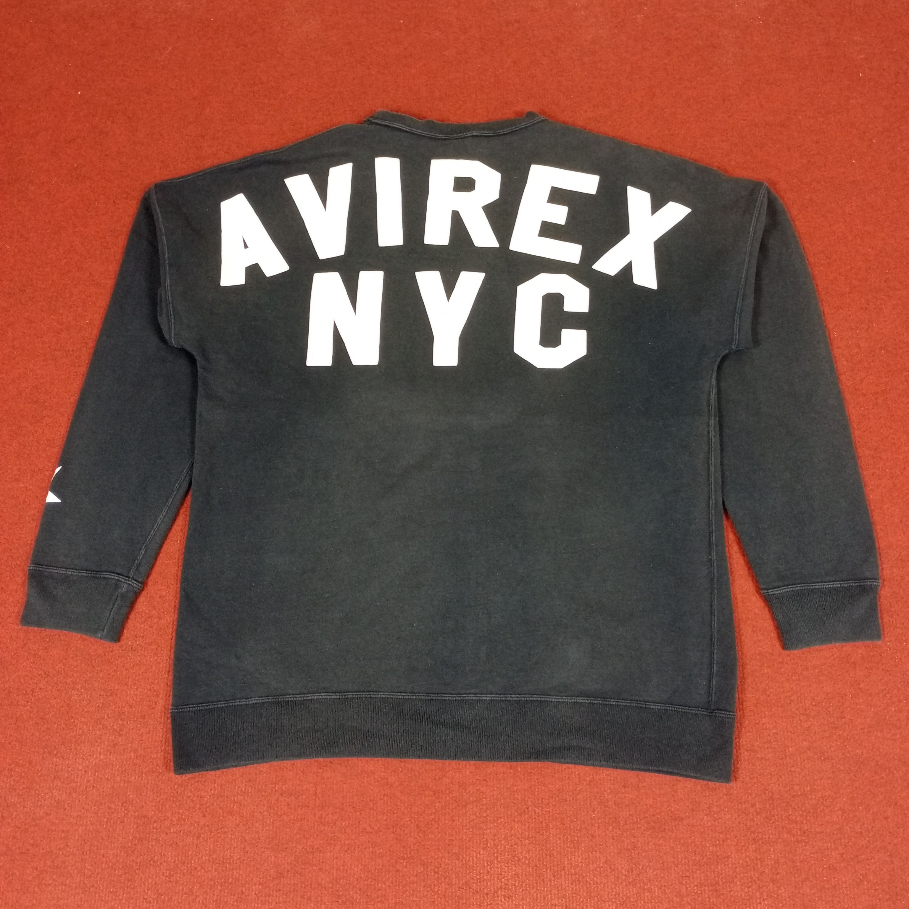 Avirex × Vintage Avirex NYC Spellout Design Streetwear Style Sweatshirt Size US L / EU 52-54 / 3 - 1 Thumbnail