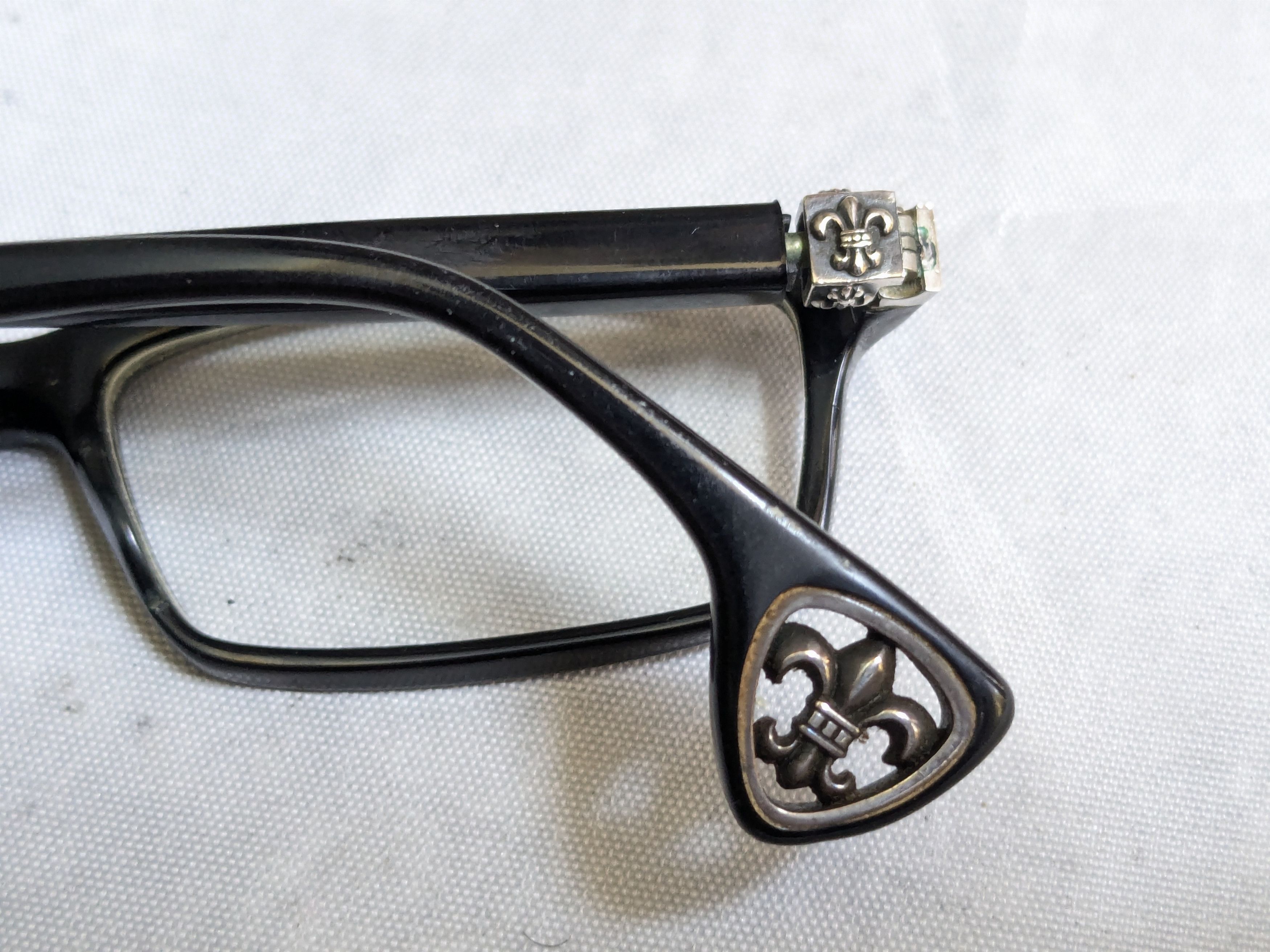 Chrome Hearts Chrome Hearts Jablome Glasses Black Sterling Silver Cross Size ONE SIZE - 13 Thumbnail