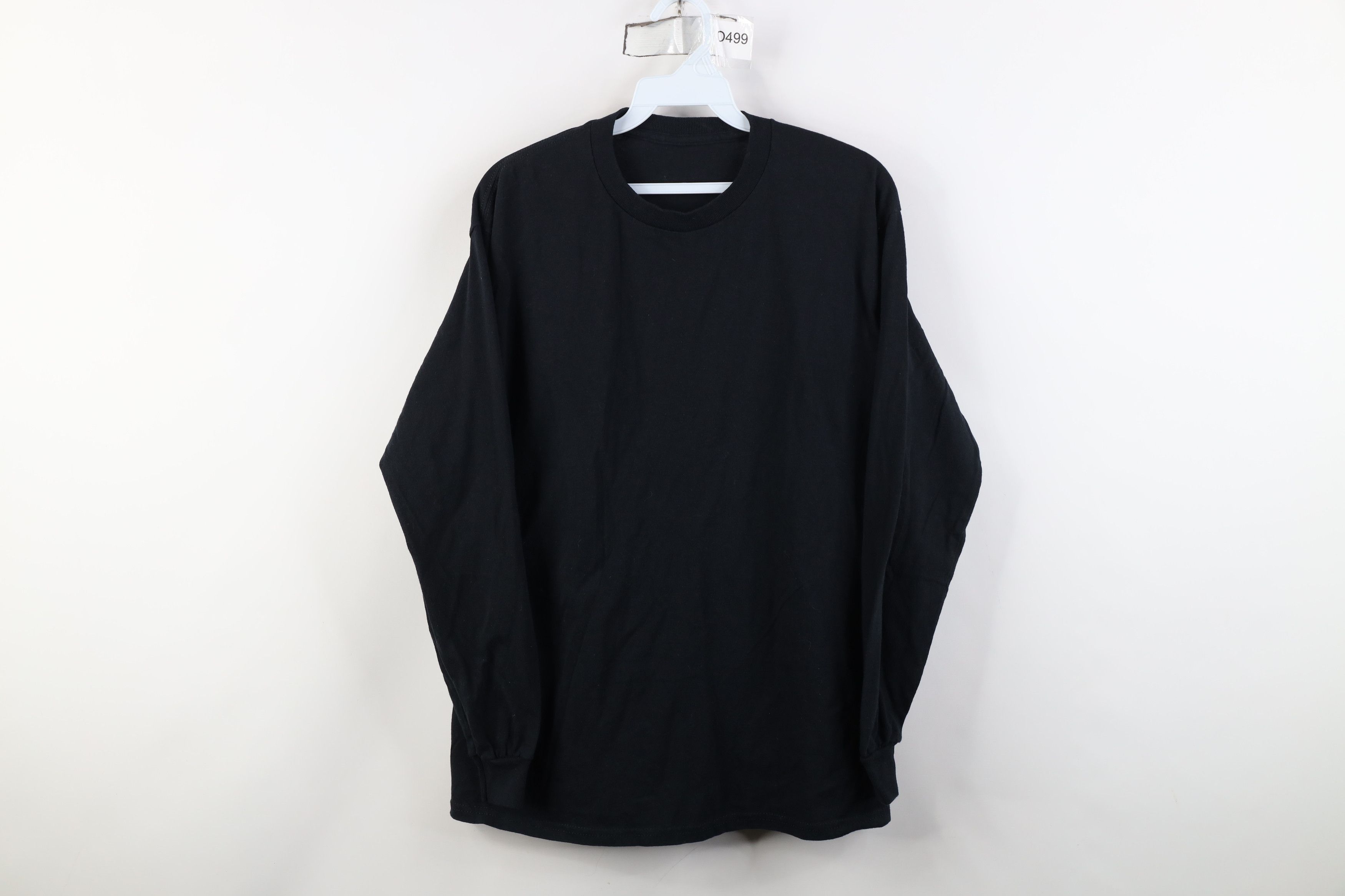 Vintage Vintage 90s Streetwear Blank Cotton Long Sleeve T-Shirt Size US M / EU 48-50 / 2 - 1 Thumbnail