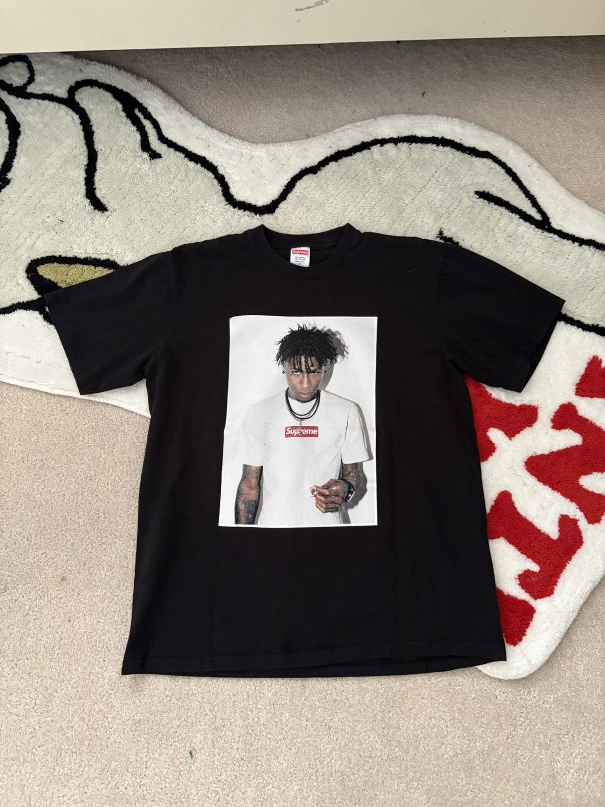 Supreme nba youngboy supreme black tee | Grailed