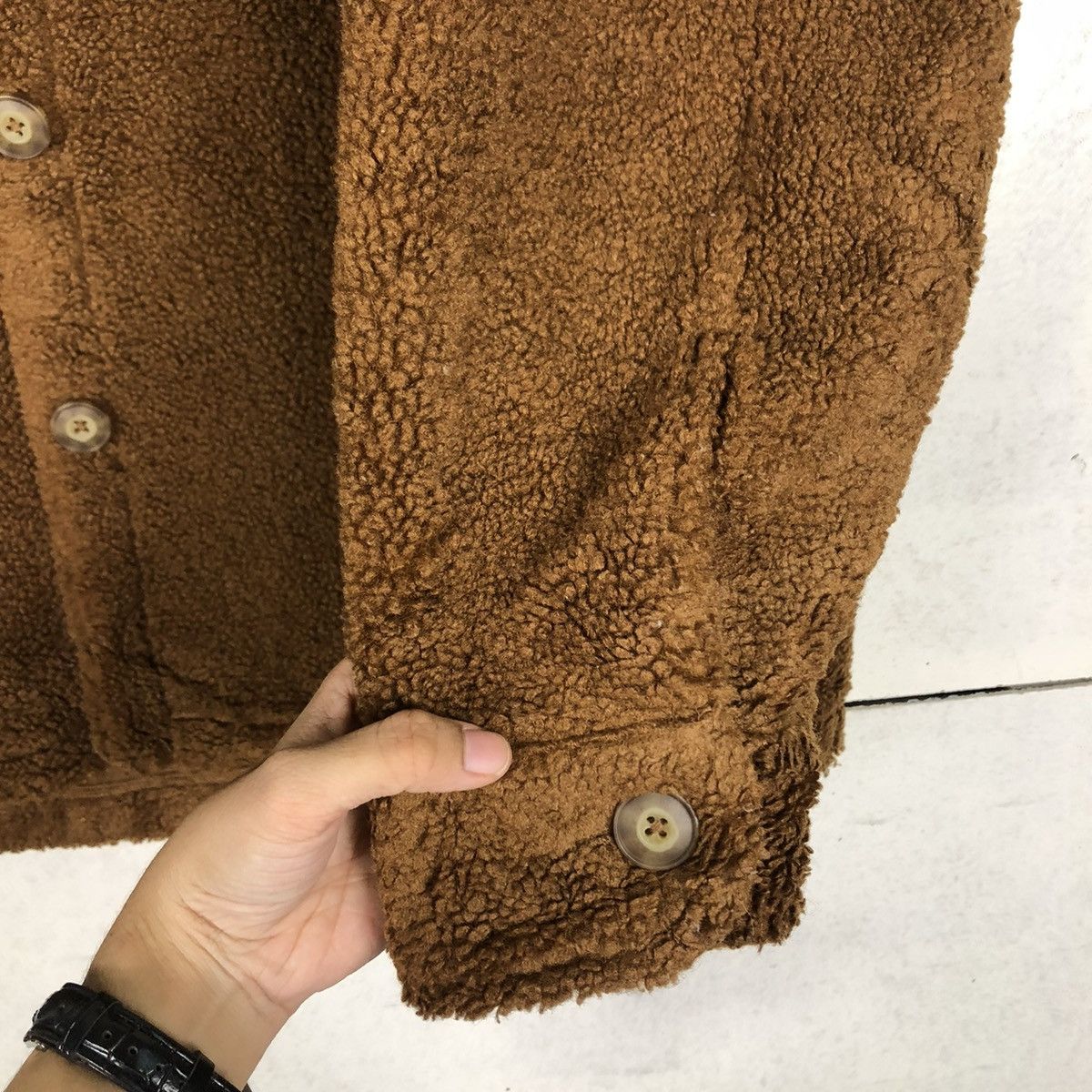Japanese Brand 🔥VINTAGE BUTTON FLEECE JACKET UNIQLO UNDERCOVER Size US XL / EU 56 / 4 - 17 Thumbnail