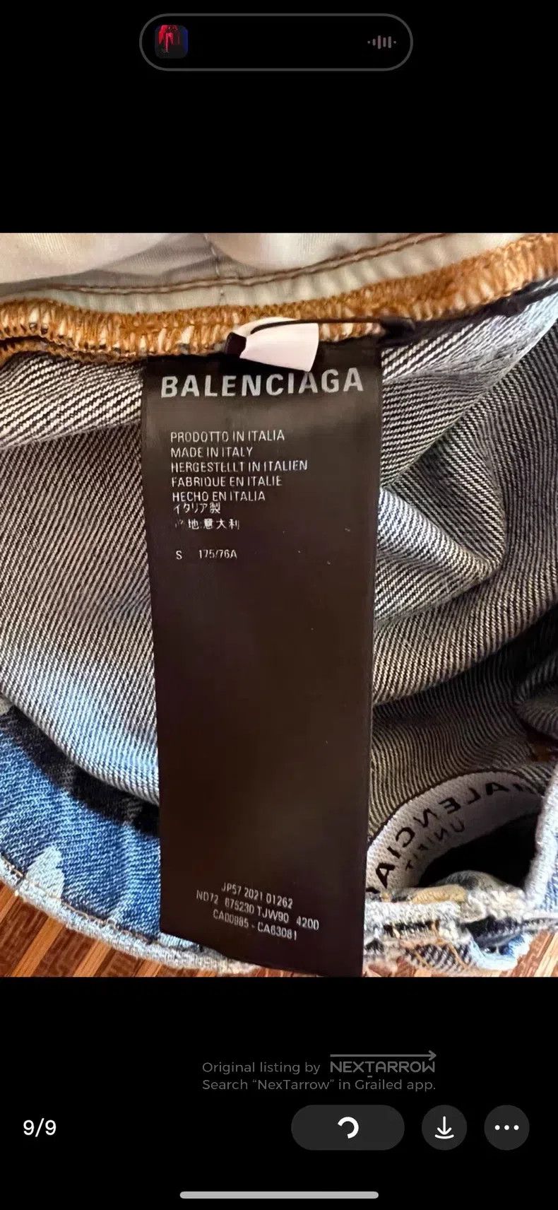 Balenciaga Balenciaga size S Cursive Bullet Train Denim Pants Size US 27 - 3 Thumbnail