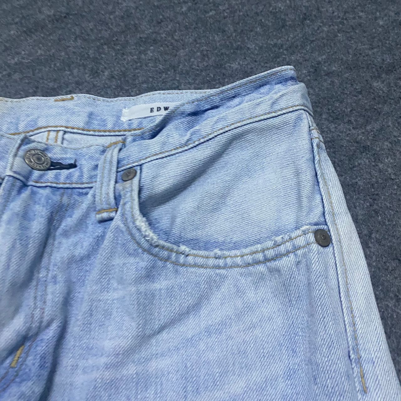 If Six Was Nine 💥Best Offer💥Edwin 503 TP Patchwork Distressed Denim Size US 31 - 9 Thumbnail