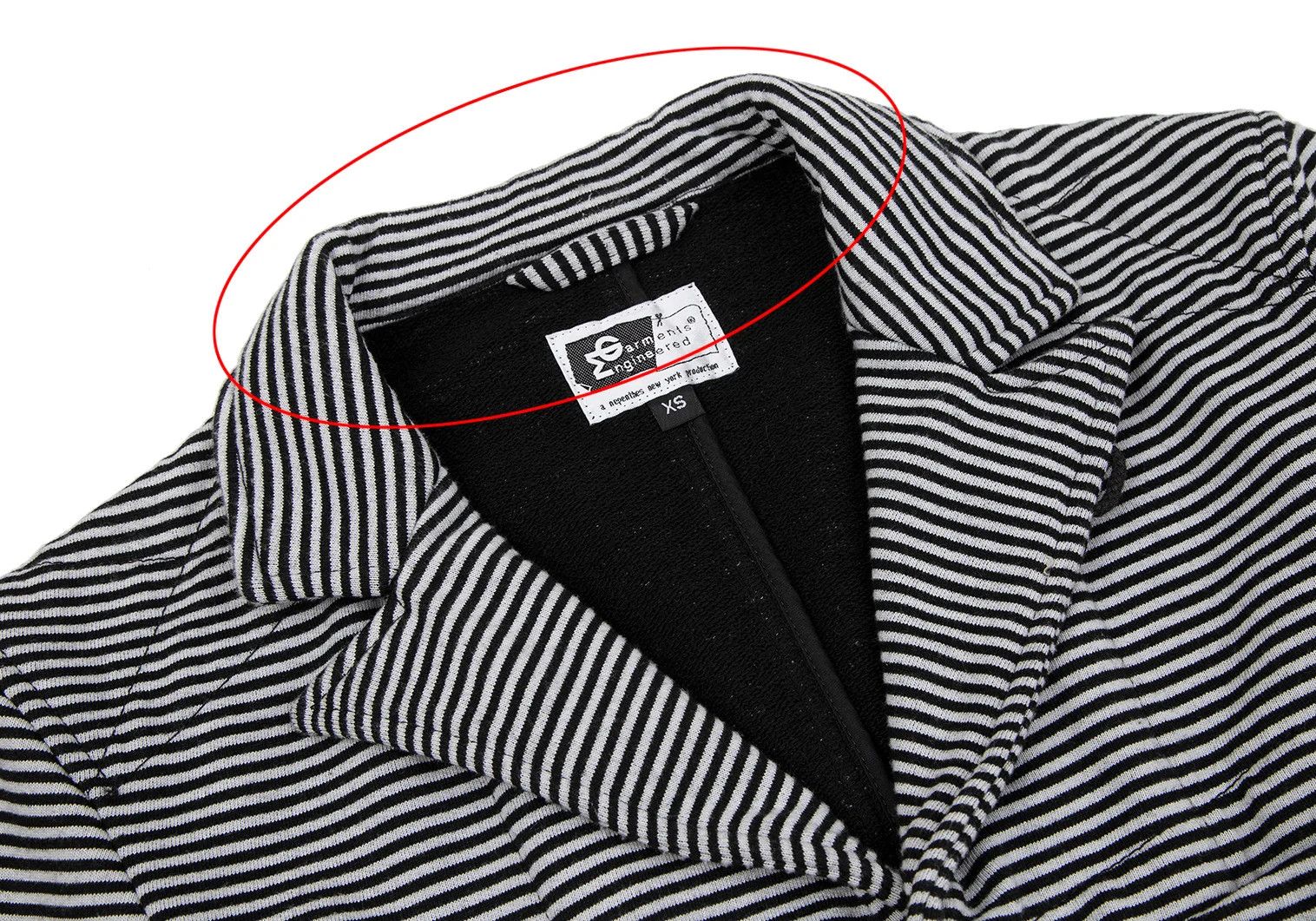 Engineered Garments Cotton-Polyester Striped Sweat Jacket in Gray and Black, XS Size US XS / EU 42 / 0 - 3 Thumbnail