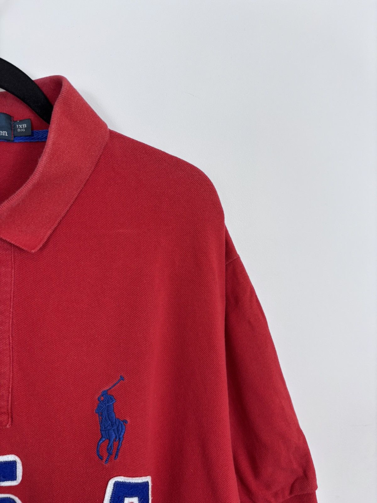 Polo Ralph Lauren Vintage Polo Ralph Lauren USA Big Embroidery Logo Polo Shirt Size US XL / EU 56 / 4 - 3 Thumbnail