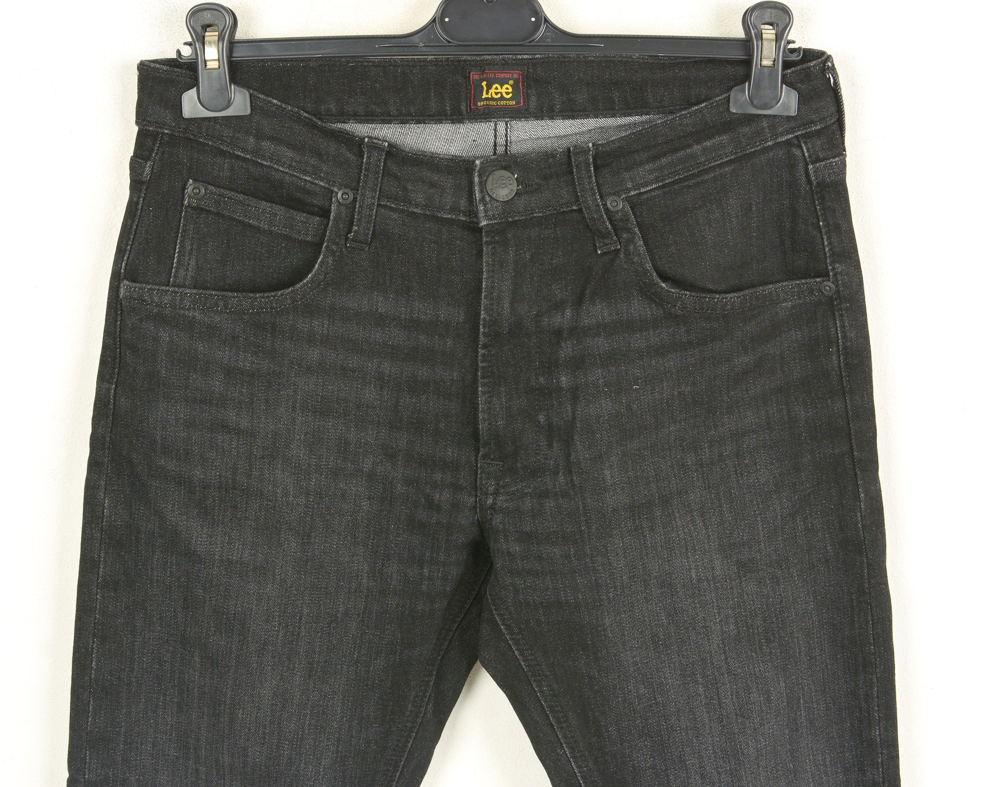 Lee Luke W31 L28 Slim Taper Black Jeans Denim Pants Trousers Zip Size US 31 - 2 Thumbnail