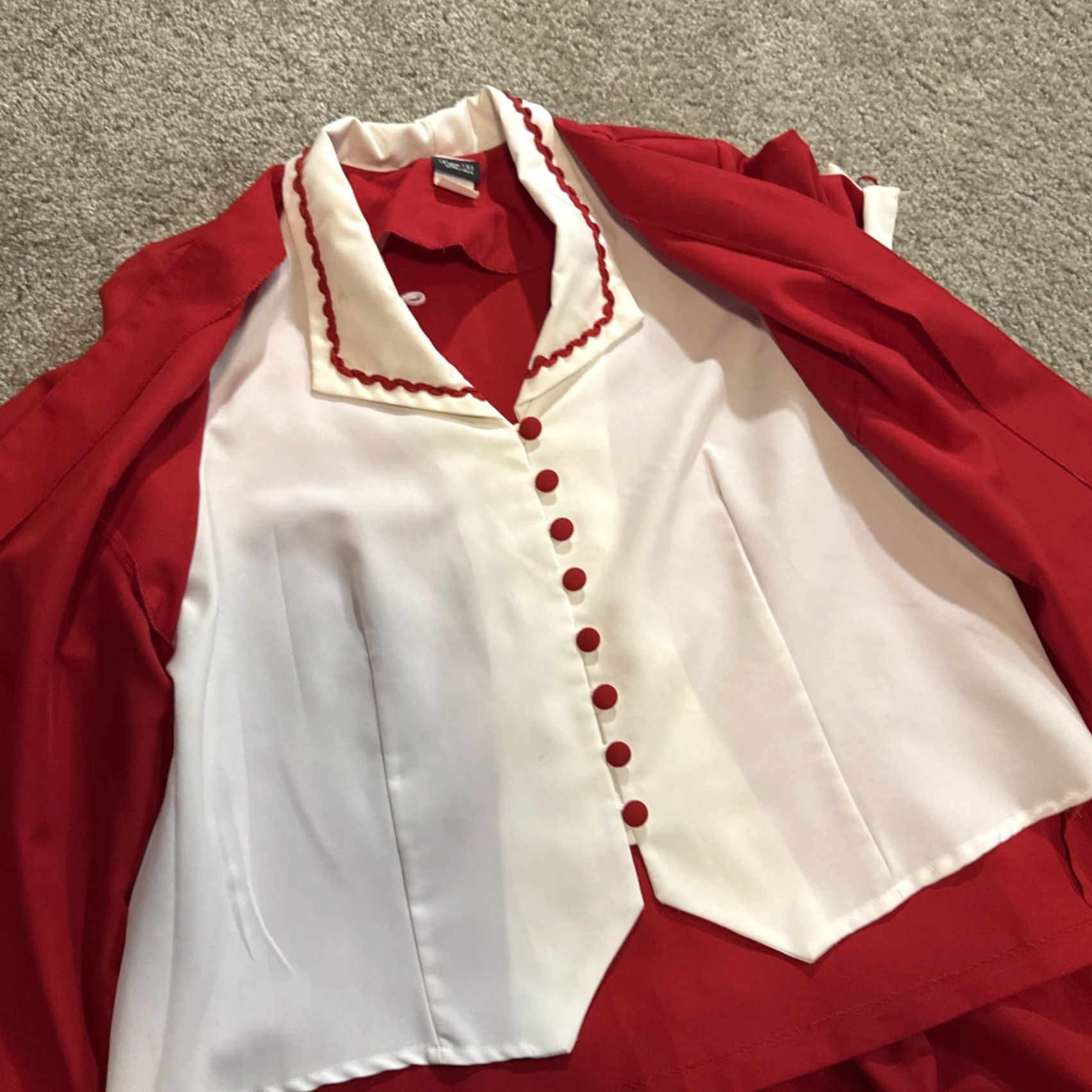 Vintage VINTAGE Lynn B for Ms Lea Women’s Business Suit Blazer Skirt 2X 3X Red Women’s Size 40" / US 18 - 5 Thumbnail