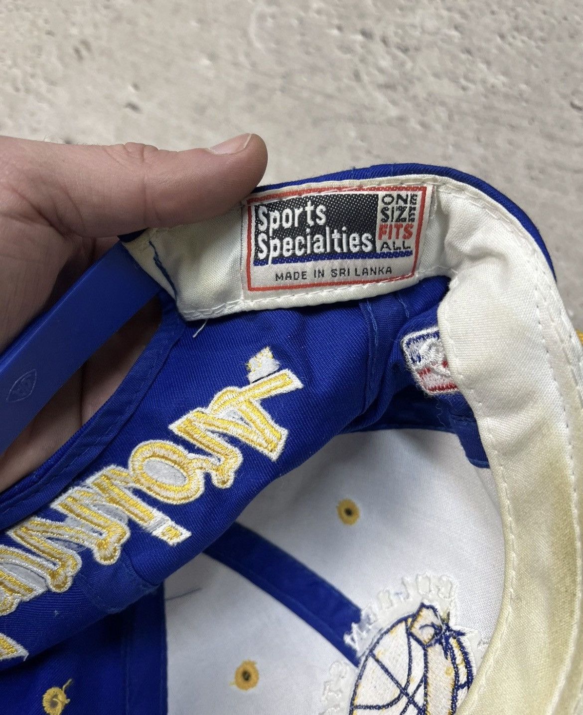 NBA × Sports Specialties Vintage Sports Specialties Golden State Warriors cap Size ONE SIZE - 5 Thumbnail