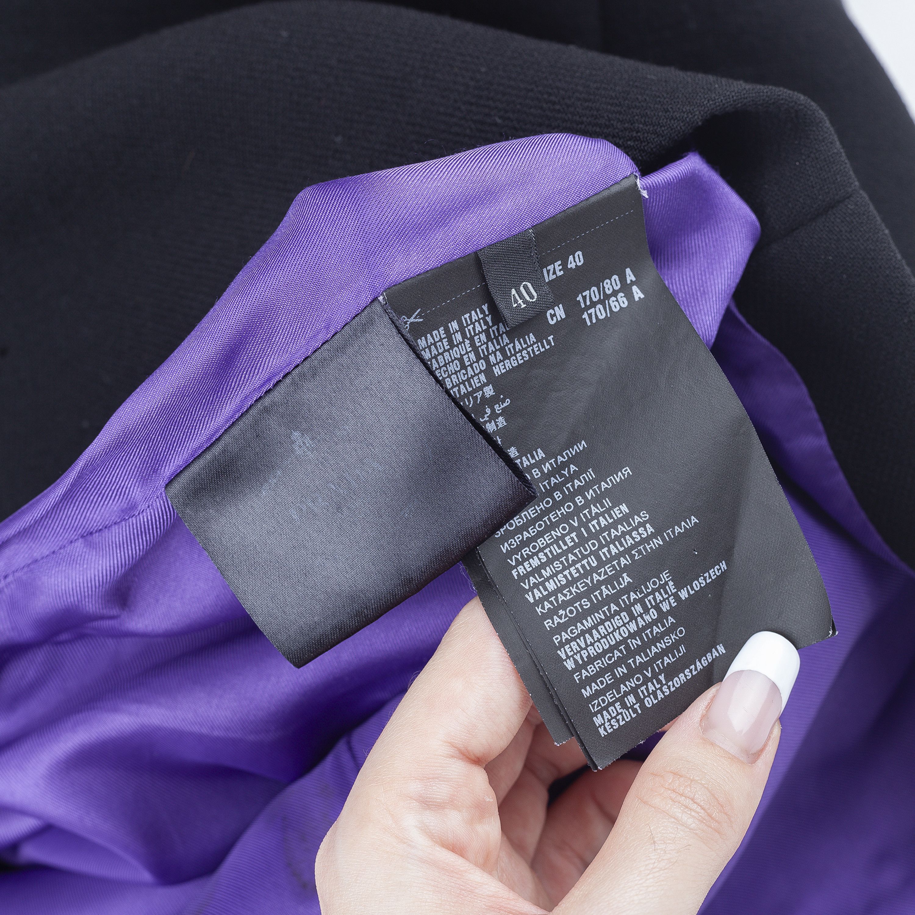 Prada Prada S/S 2014 Button Shift Vintage Black Dress (M) Size M / US 6-8 / IT 42-44 - 4 Thumbnail