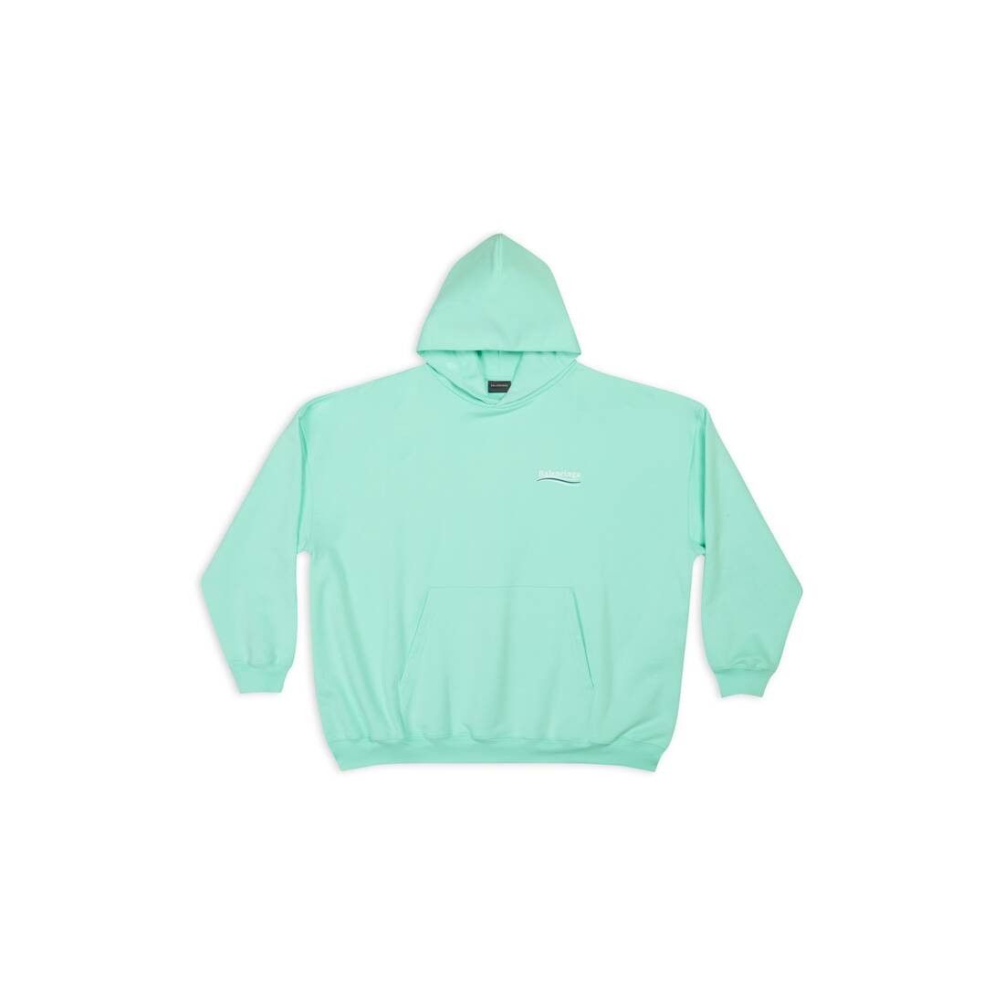 Balenciaga o1bcso1str0525 Political Campaign Hoodie Large Fit in Mint Size L / US 10 / IT 46 - 1 Thumbnail