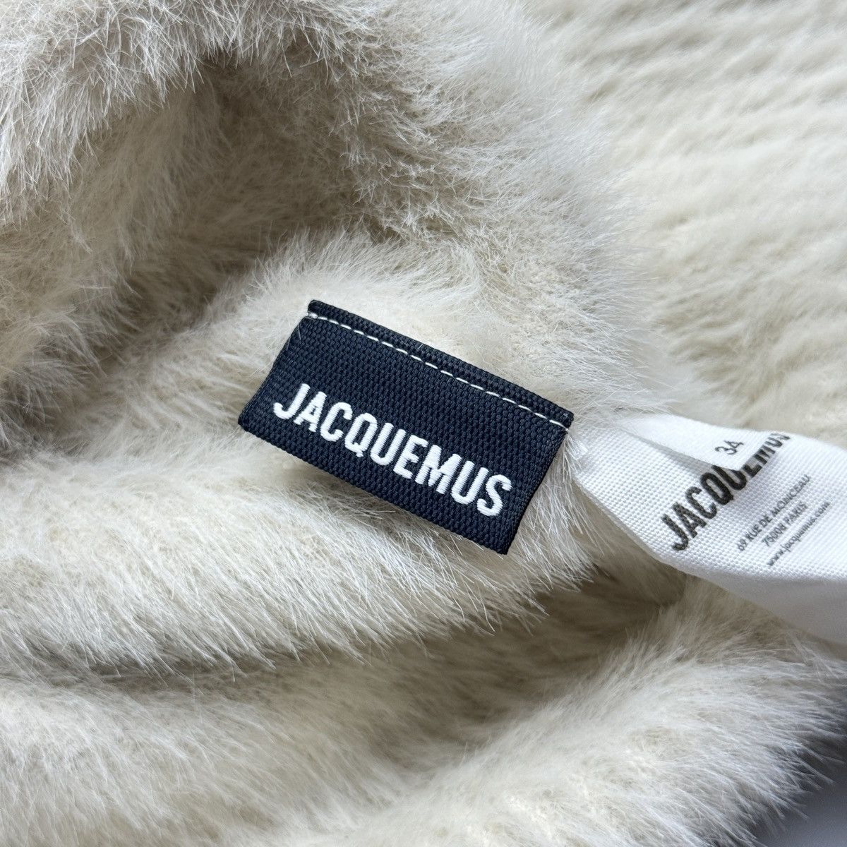 Jacquemus Jacquemus - La Maille Neve Fur Cropped Cardigan Type Size XXS / US 00 / IT 34 - 7 Thumbnail