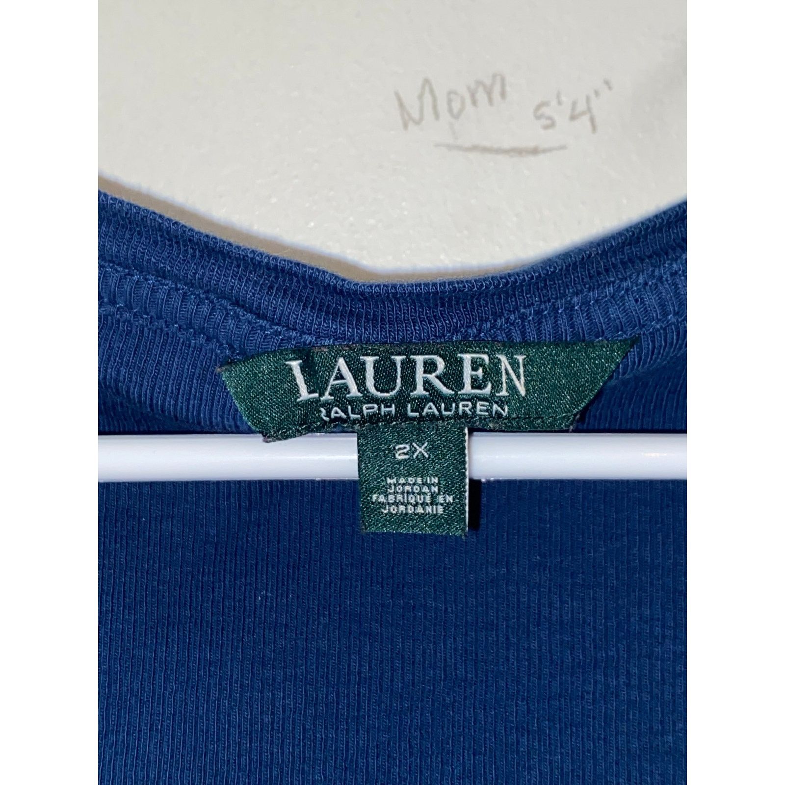 Ralph Lauren Ralph Lauren Blue Lace Up Tee Women's 2X Size XXL / US 16-18 / IT 52-54 - 2 Thumbnail