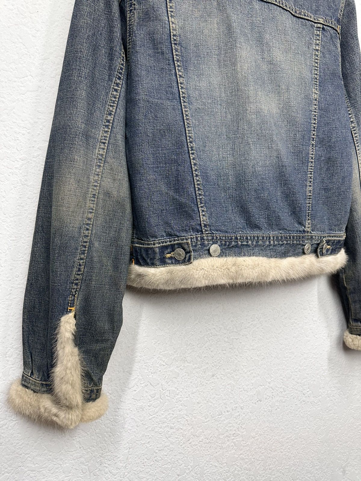 If Six Was Nine Ifsixwasnine Leather Denim Jacket Y2K Japan Hoodie Fur Goa Size M / US 6-8 / IT 42-44 - 8 Thumbnail