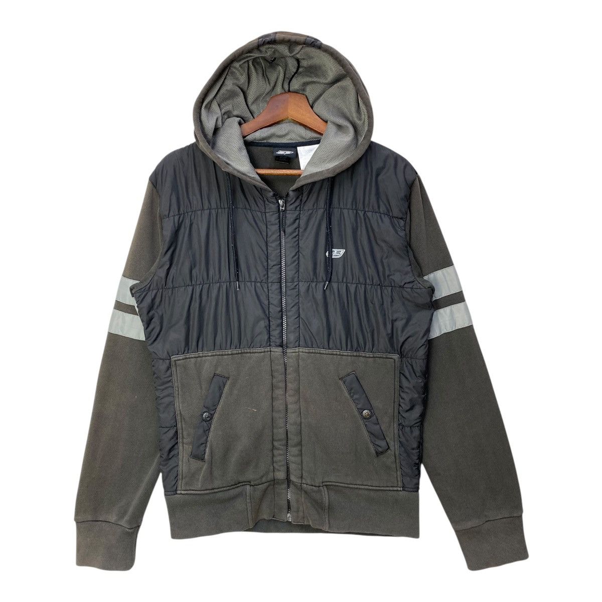Diesel Diesel two-fabric jacket with hood collar and front pockets Size US M / EU 48-50 / 2 - 1 Thumbnail