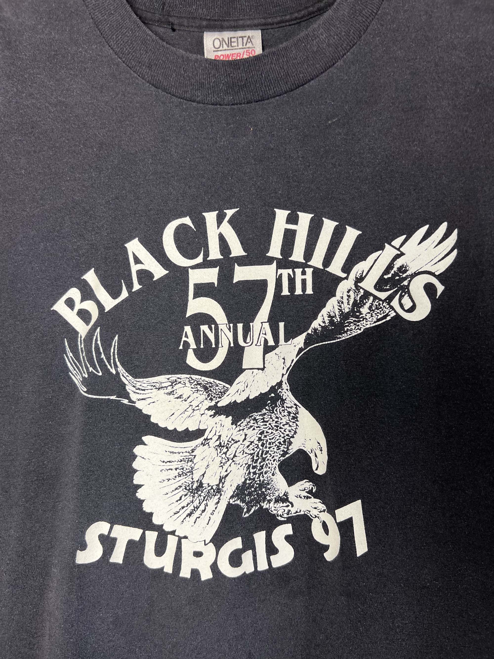 Vintage Vintage Sturgis 1997 Black Hills 57th Annual T-Shirt Size US L / EU 52-54 / 3 - 7 Thumbnail