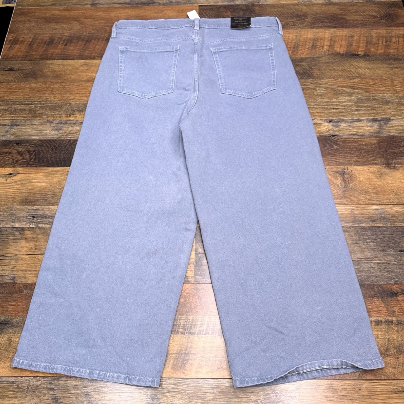 Banana Republic Banana Republic Jeans Wide-Leg Denim 34 High Rise Stretch 5-Pocket Logo Blue Women Size 24" / US 00 / IT 34 - 2 Thumbnail