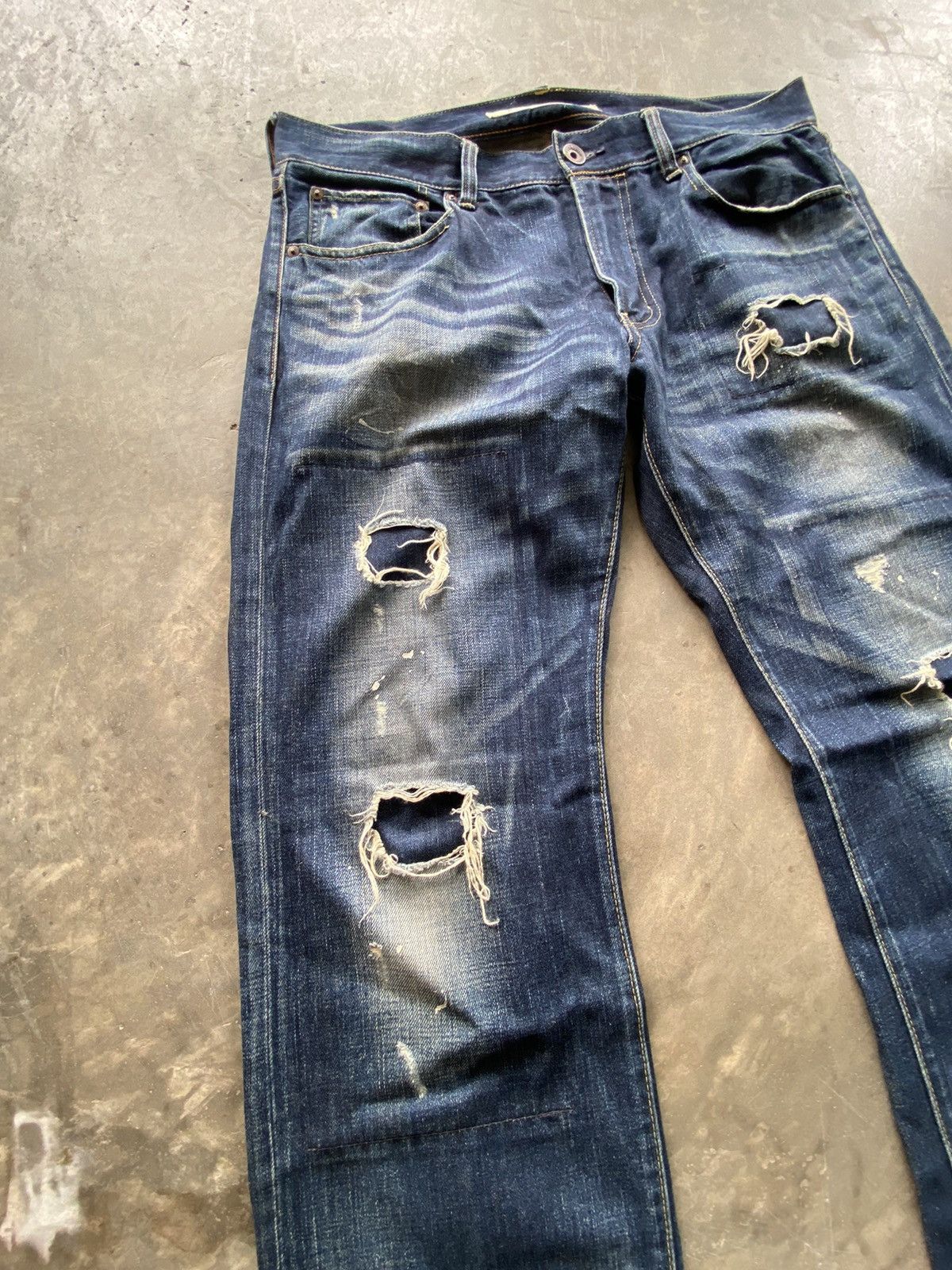 Japanese Brand Baggy Jeans Japanese Back Number Size US 36 / EU 52 - 3 Thumbnail