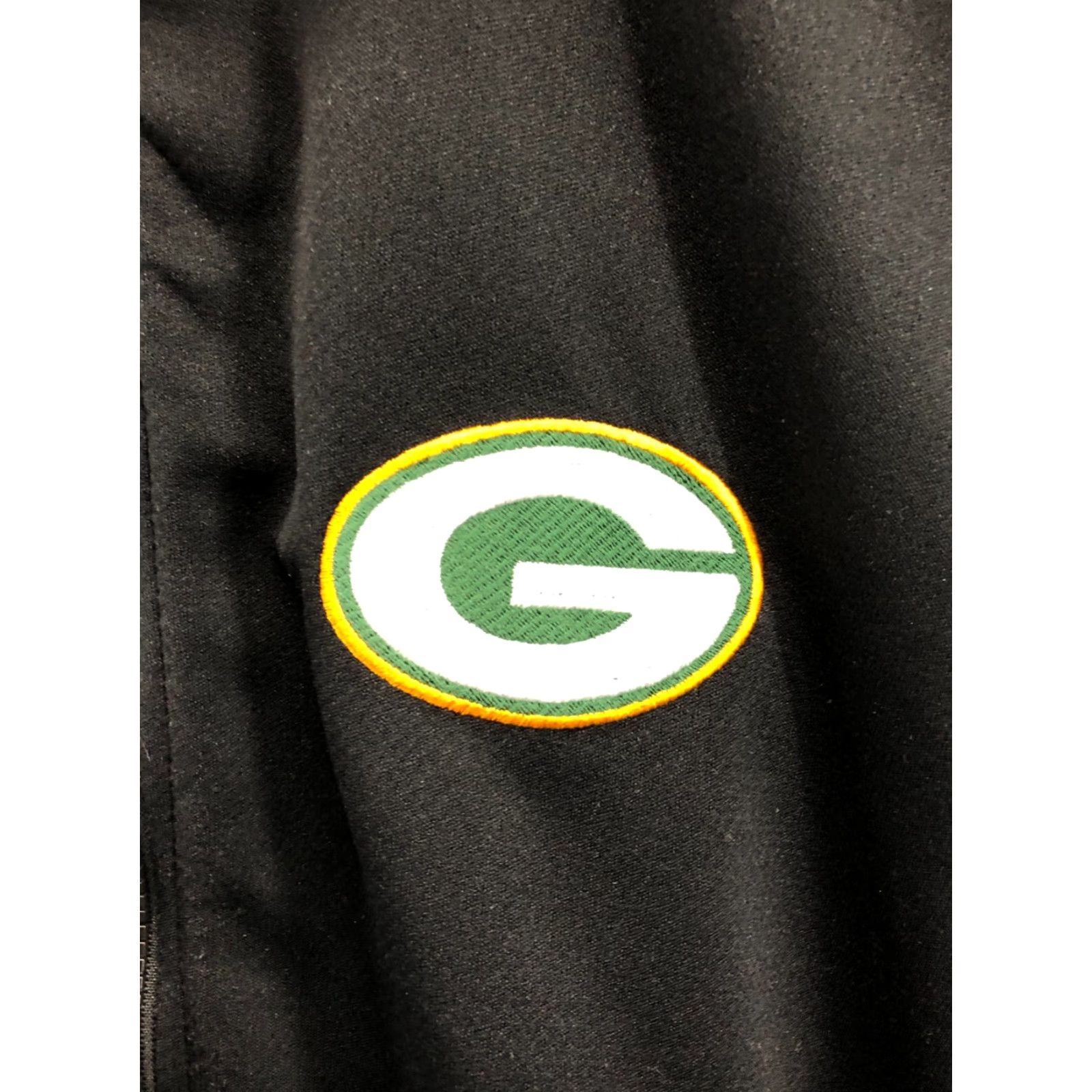 NFL NFL Packers Sweatshirt Mens M Long Sleeve Mock Neck Full Zip Hooded Pockets Black Cotton Knit Logo Shirt Womens Mens Girls? Size US M / EU 48-50 / 2 - 2 Thumbnail