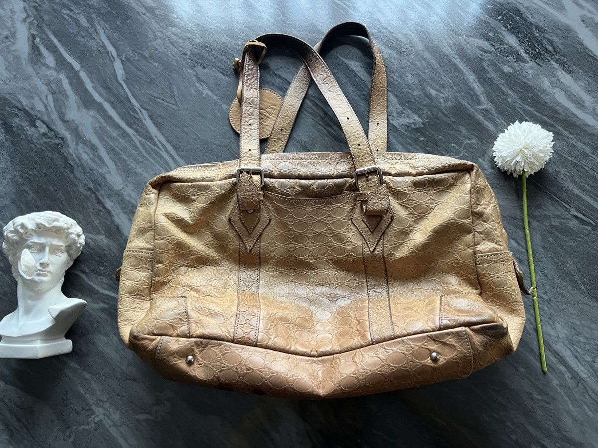 Vivienne Westwood Vivienne Westwood : Monogram Orb Logo Leather Handle Bag Size ONE SIZE - 9 Thumbnail