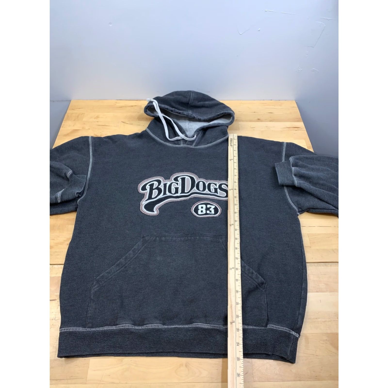 Big Dogs VINTAGE Big Dogs Hoodie Mens S Gray Pullover Hooded Logo Casual Y2K 12296 Size US S / EU 44-46 / 1 - 4 Thumbnail