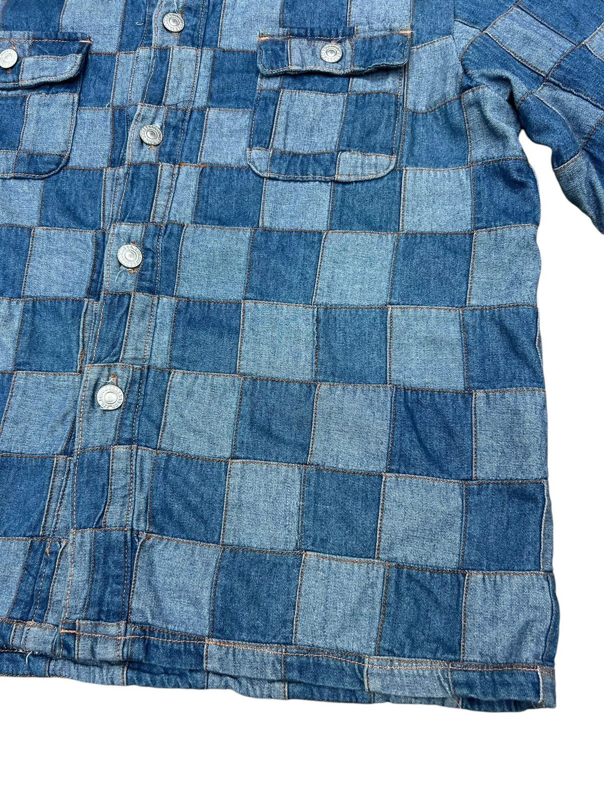14th Addiction Dope + Drakkar Japan Patchwork Denim Heavy Shirt Size US M / EU 48-50 / 2 - 10 Thumbnail
