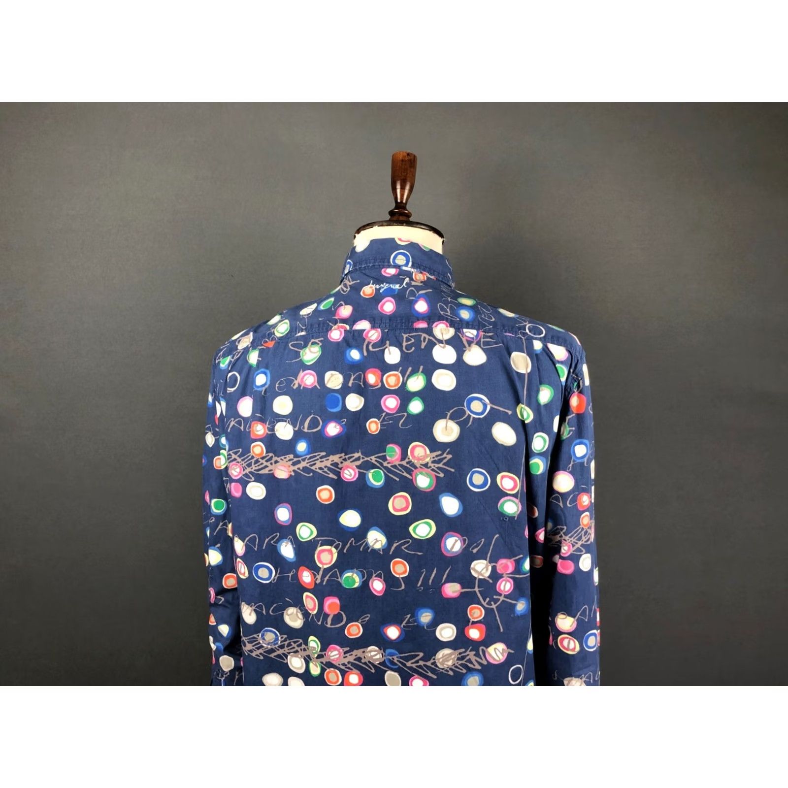Desigual Desigual Men's Shirt Geometric Cotton Patterned Blue 2XL Button-Up Long Sleeve Collared Embroidered Logo Casual Shirt Mens Size US XXL / EU 58 / 5 - 5 Thumbnail