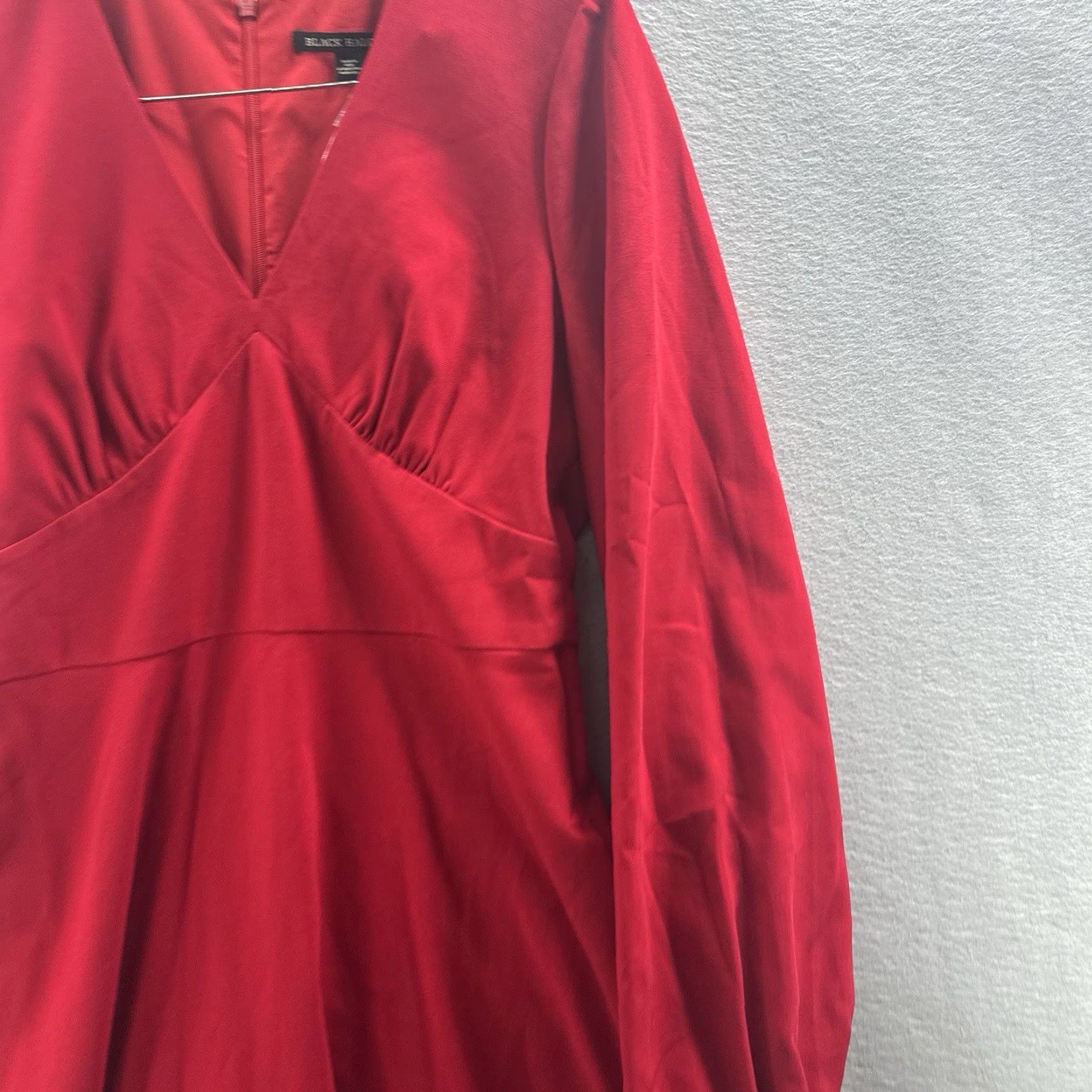 Black Halo Black Halo Dress Womens 8 Fit & Flare Dress V-Neck Knee Length Red - Formal, Party/Cocktail, Wedding, Workwear Women XS-XL? Size M / US 6-8 / IT 42-44 - 4 Thumbnail