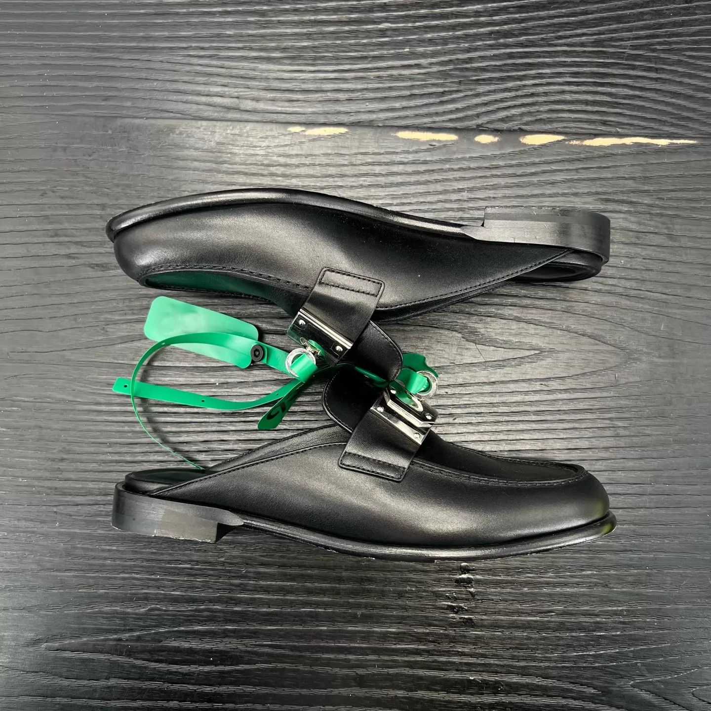 Hermes Hermès Lota Mule Black 37.5 Mint with Box Size US 7 / IT 37 - 2 Thumbnail