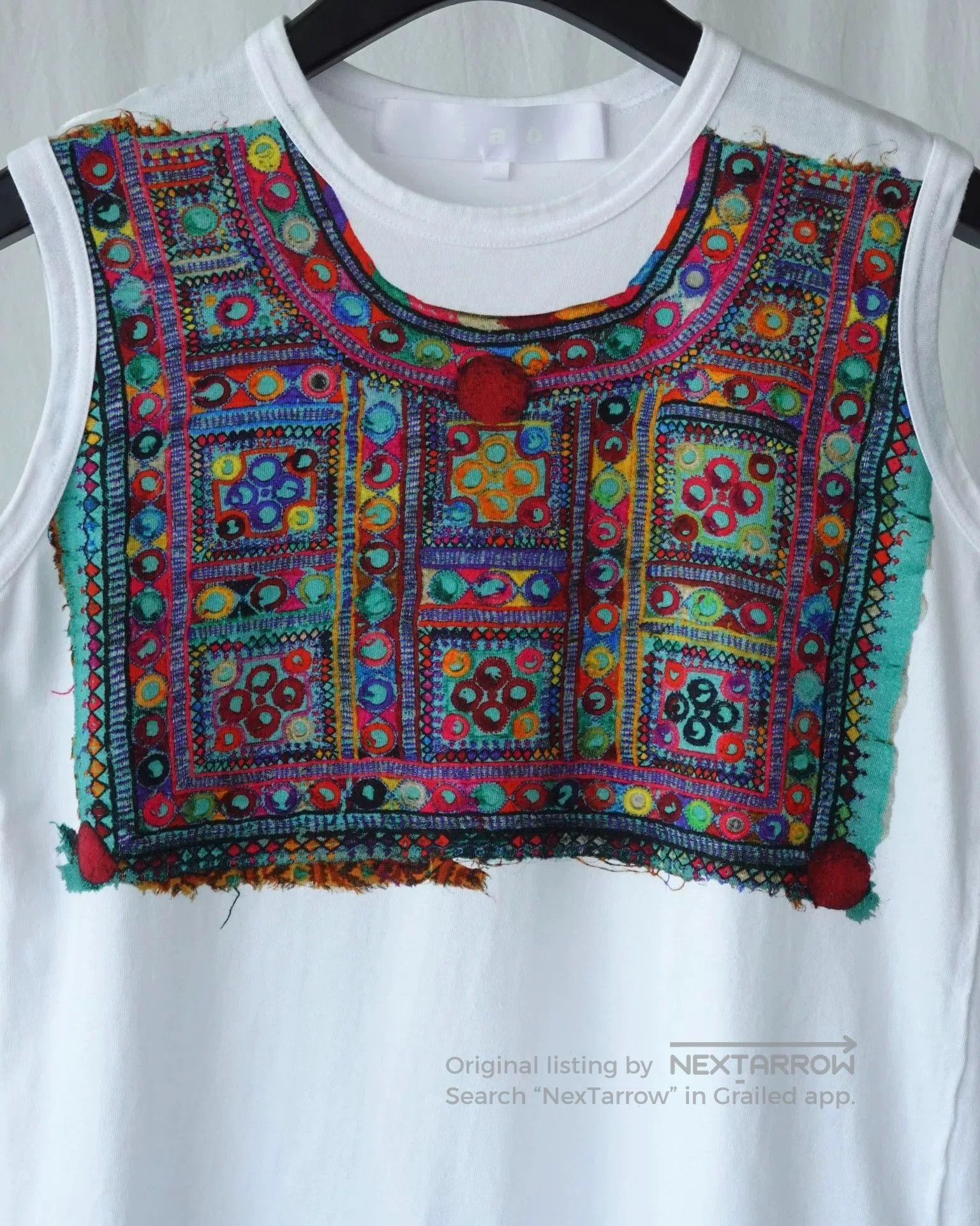 Comme des Garcons Floral Print Sleeveless Summer Top. Size S / US 4 / IT 40 - 5 Thumbnail