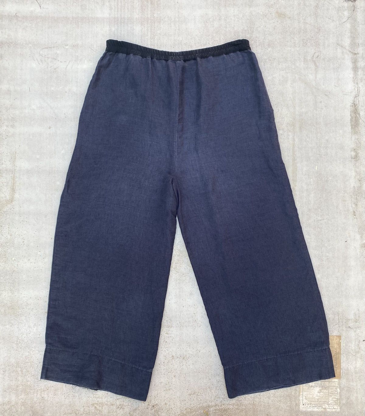 Designer Christa De Carouge Wide Linen Pants Size US 37 - 4 Thumbnail