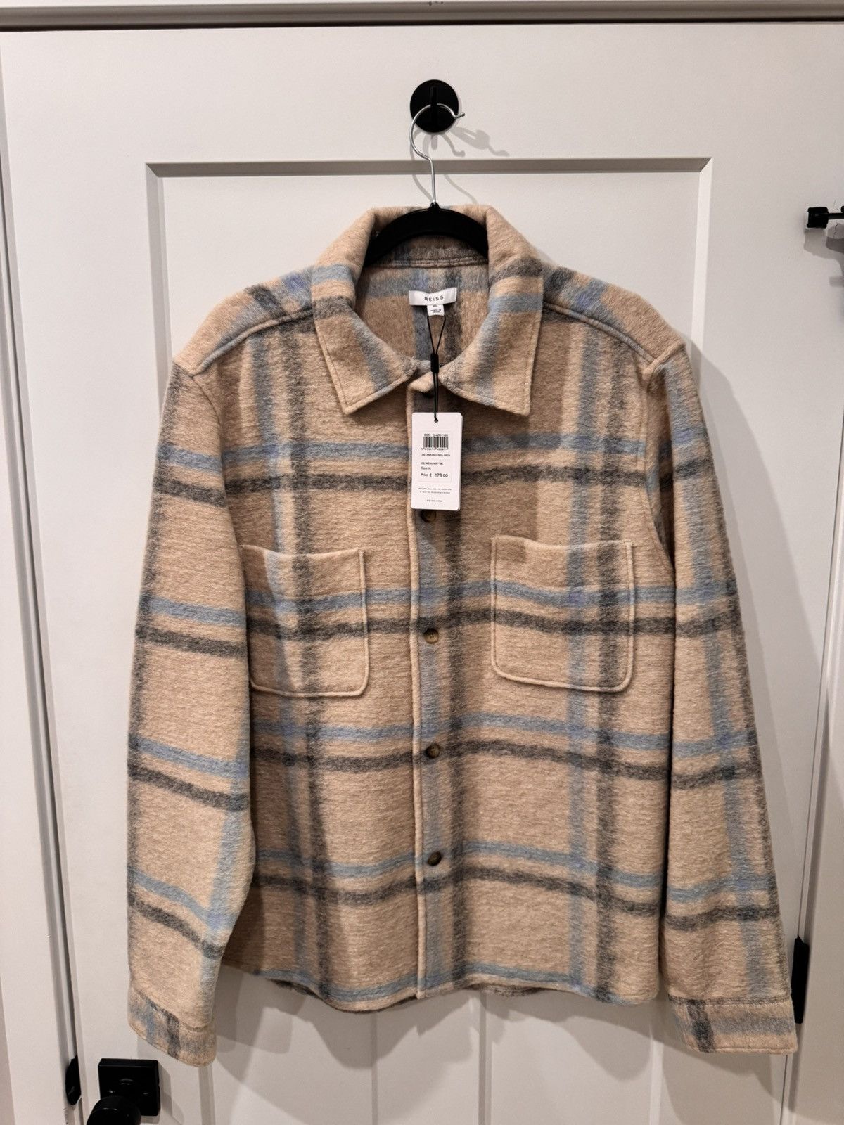 Reiss Reiss Flannel Overshirt - XL Size US XL / EU 56 / 4 - 1 Thumbnail