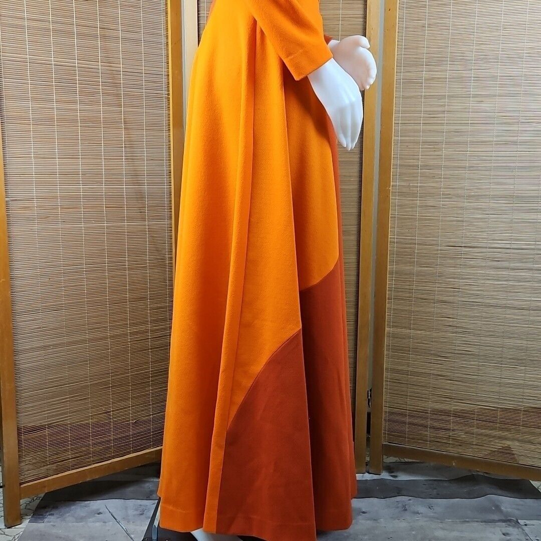 Handmade Vintage Handmade Maxi Dress Womens Sz S Groovy 70s Orange Wa Size S / US 4 / IT 40 - 13 Thumbnail