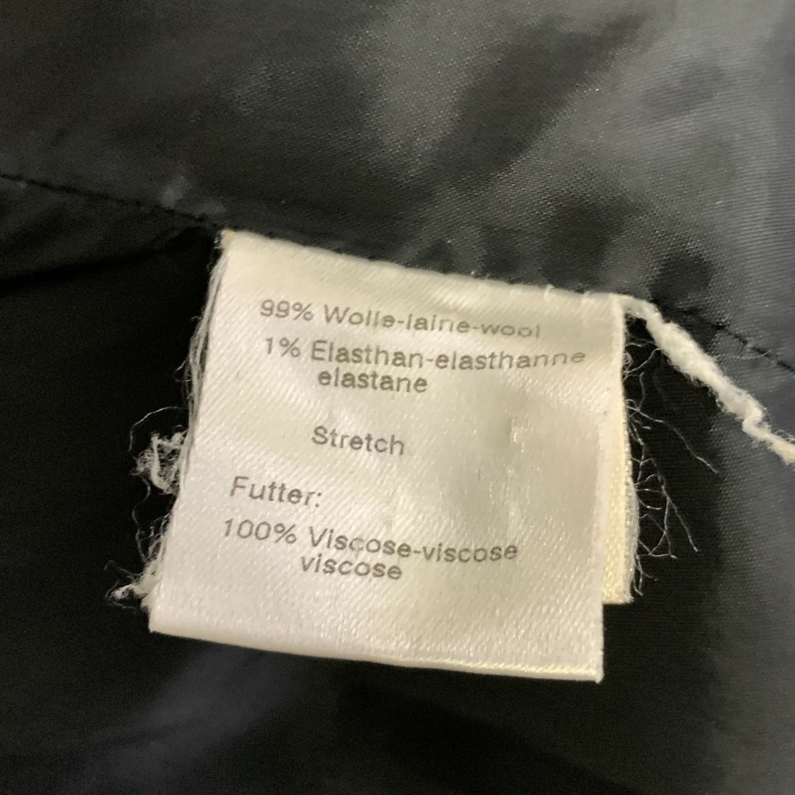 Akris AKRIS Size 12 Black Wool Elastane Single Button Jacket Size XL / US 12-14 / IT 48-50 - 6 Thumbnail