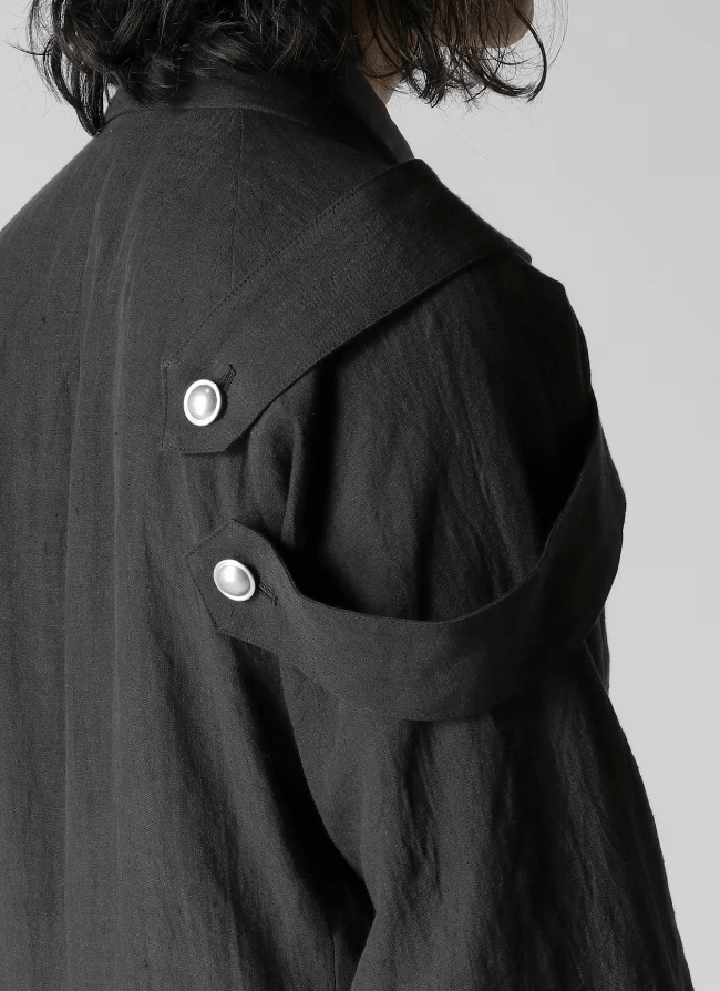 Yohji Yamamoto Yohji Yamamoto Pour Homme LINEN SHOULDER EPAULET ZIGZAG JKT Size US M / EU 48-50 / 2 - 13 Thumbnail