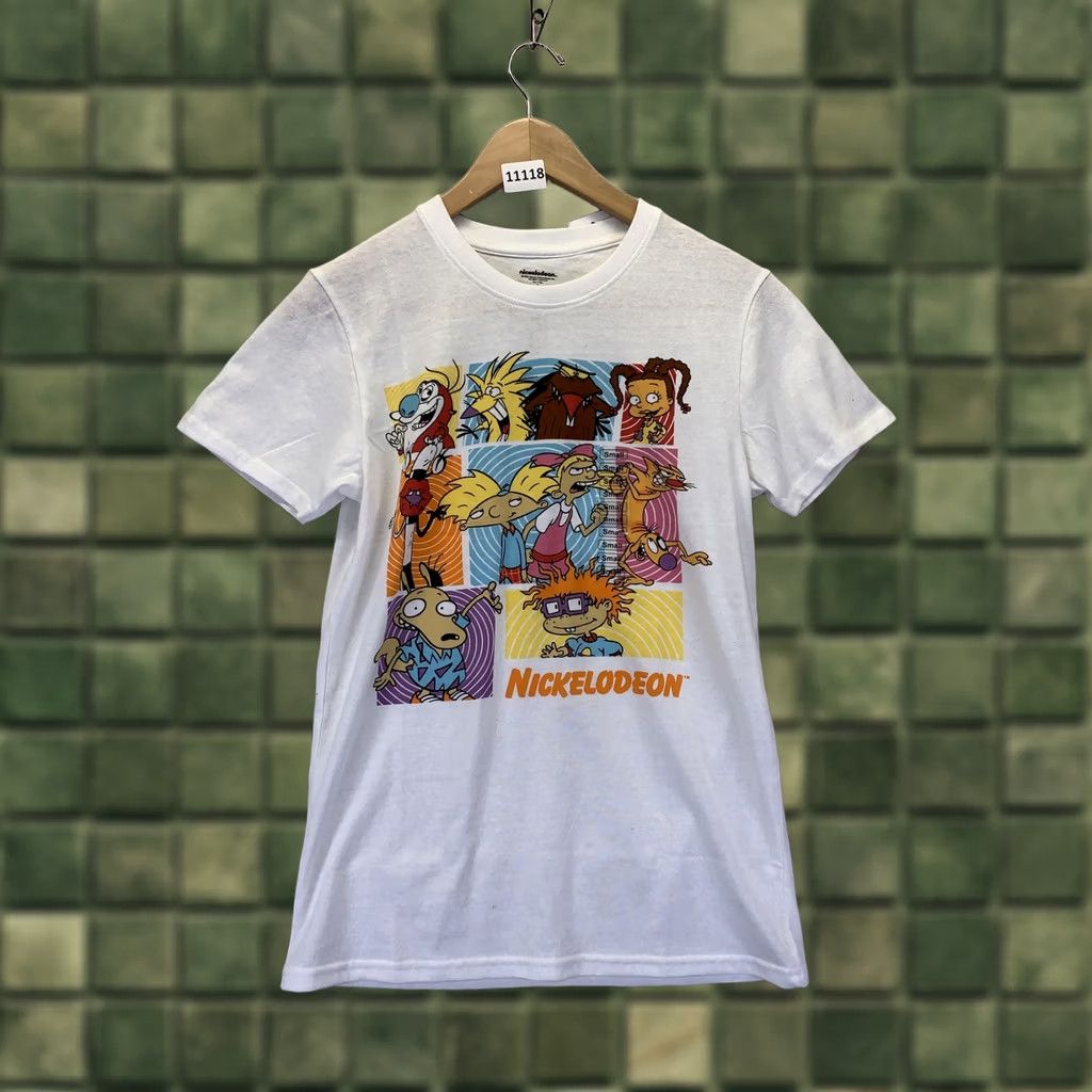 Nickelodeon Nickelodeon Hey Arnold Angry Beavers Cat Dog Ren & Stimpy Rocco Adult T Shirt S White Creatures Dog Womens/Mens Size US S / EU 44-46 / 1 - 1 Thumbnail