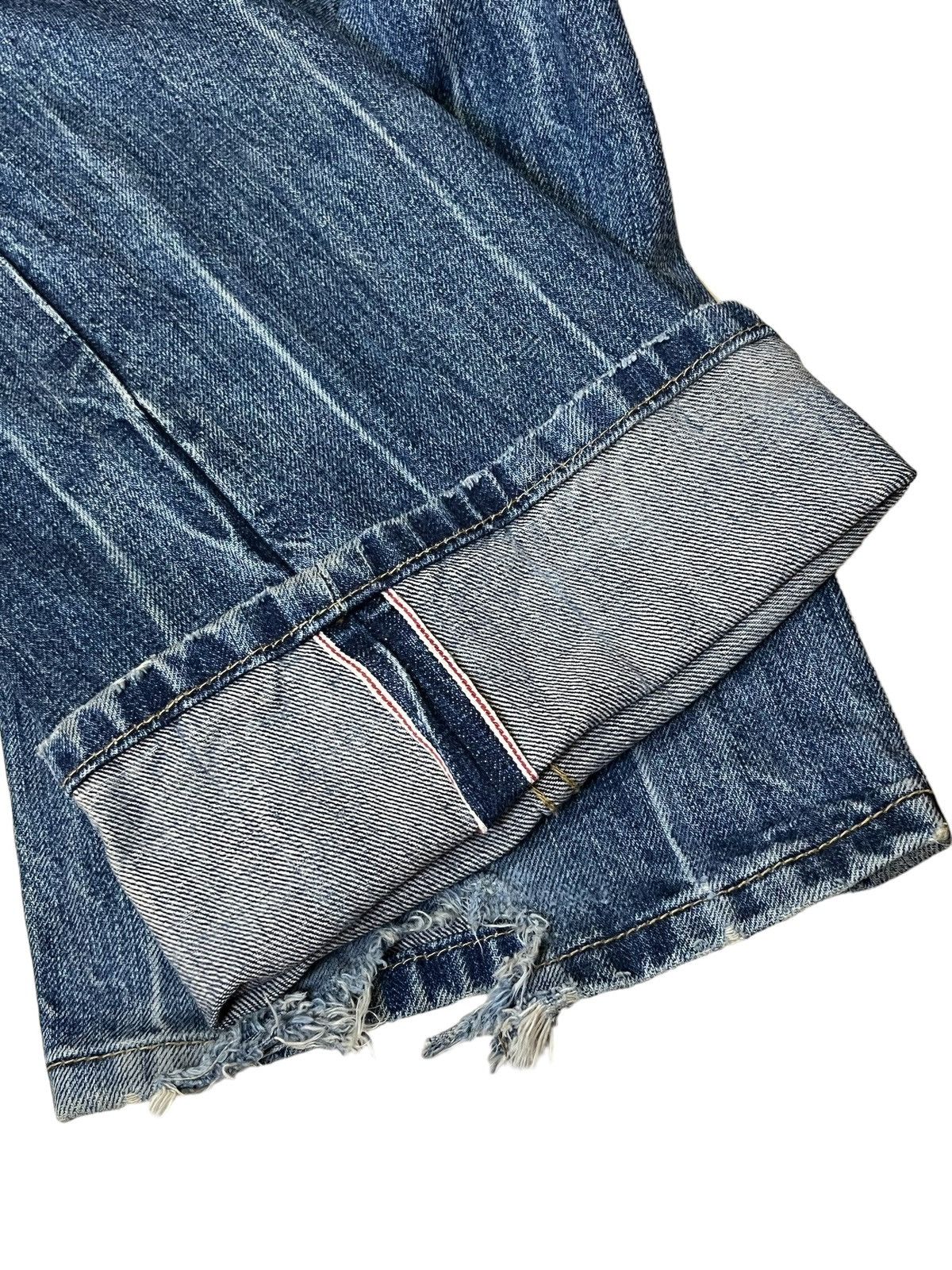 Cult Of Individuality SICK JAPANESE CULT OF INDIVIDUALITY SELVEDGE DISTRESS DENIM Size US 34 / EU 50 - 12 Thumbnail