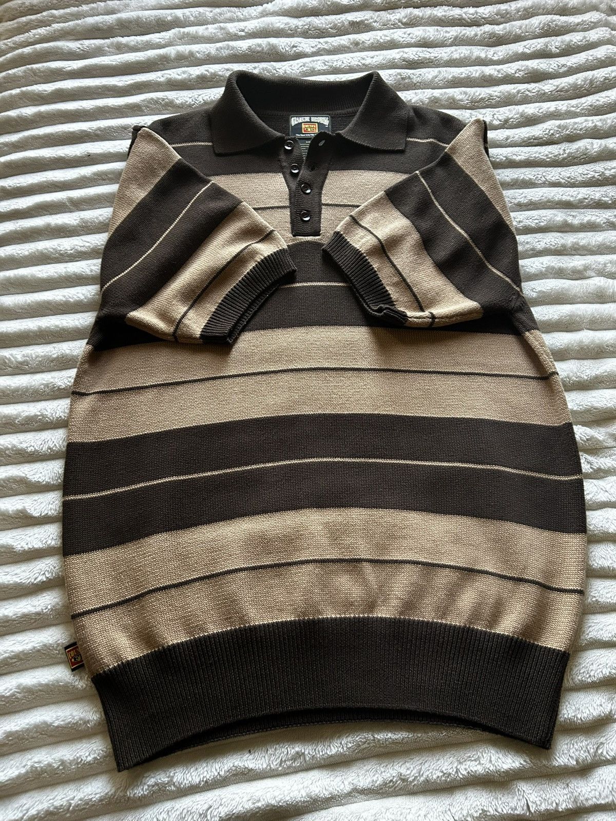 Other Brown half button up Charlie Brown shirt Size US L / EU 52-54 / 3 - 2 Thumbnail