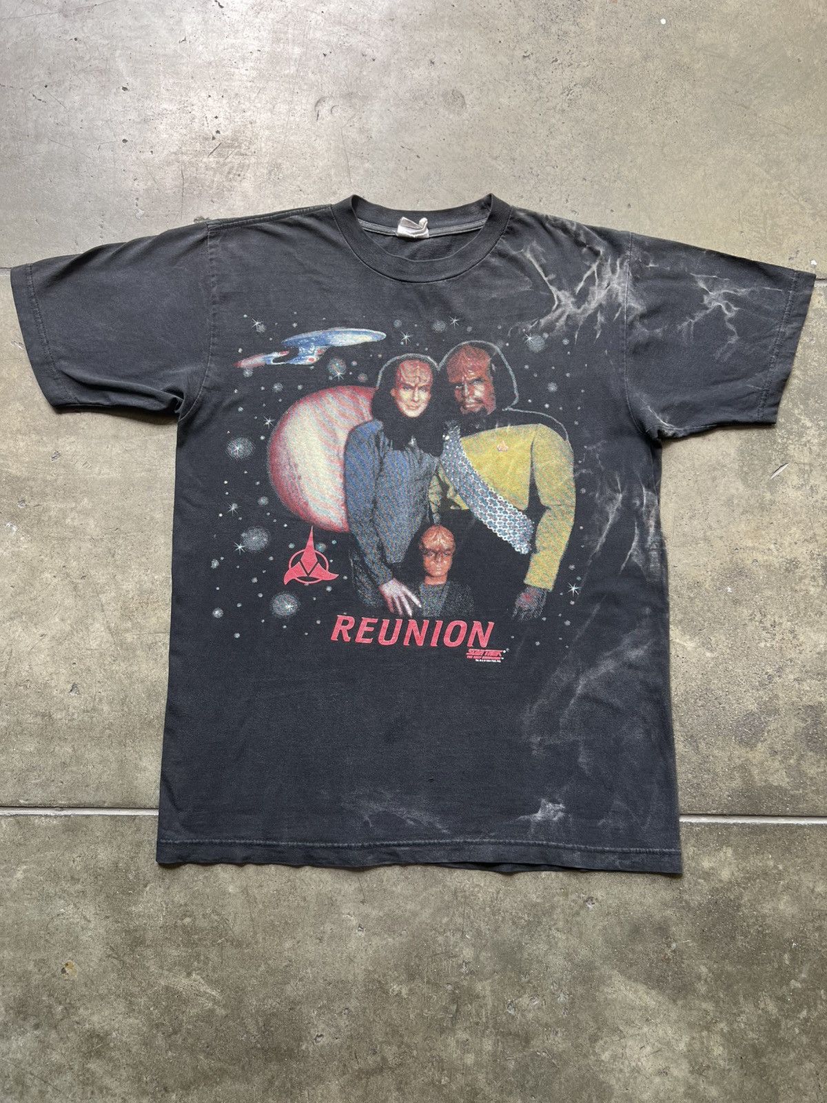 Arts & Science × Star Wars × Vintage VTG 1994 Star Trek Klingon Worf Reunion Tee Shirt Size US L / EU 52-54 / 3 - 1 Thumbnail