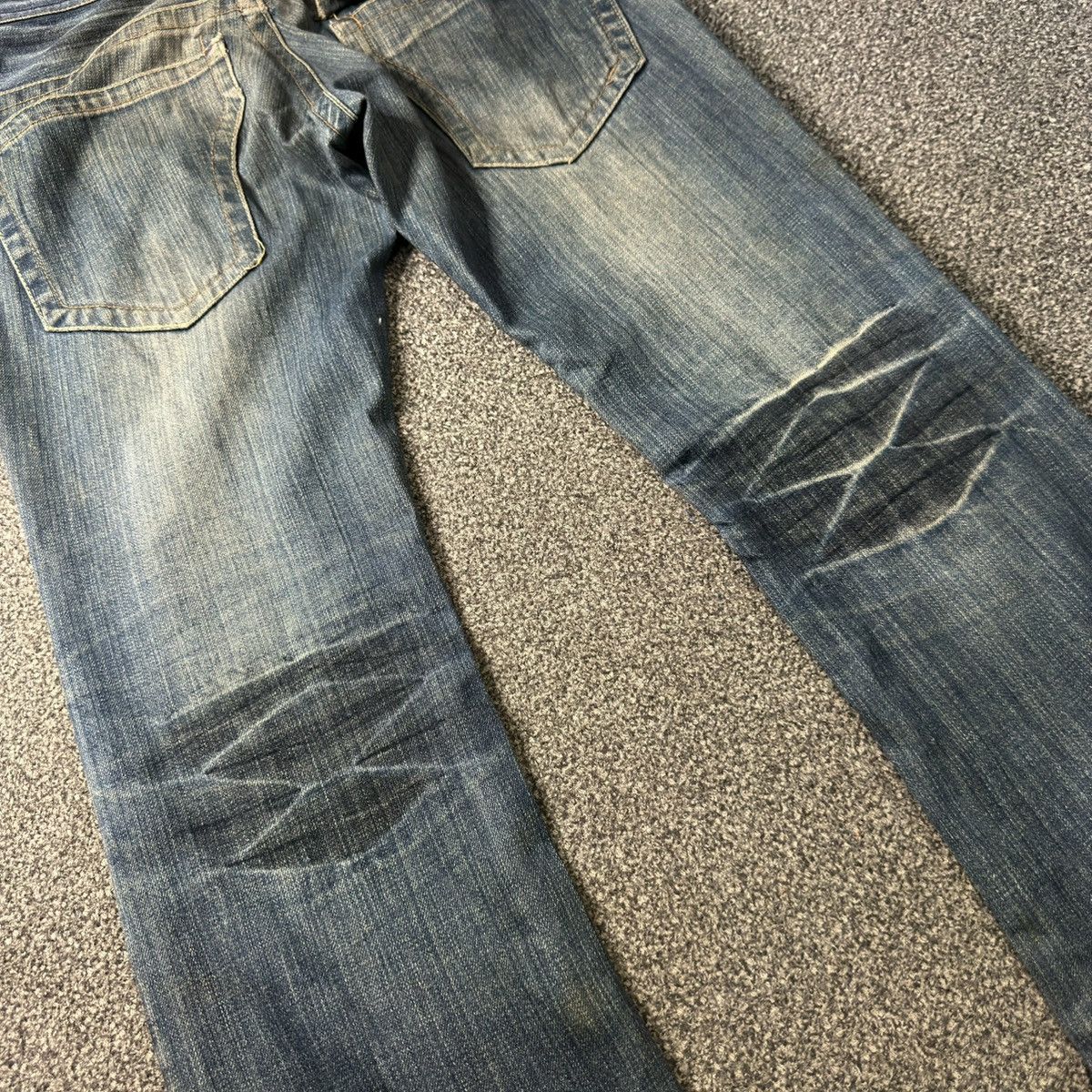 Hysteric Glamour 🇯🇵 Japanese Flared Y2k Root Three Dirty Wash Distressed Denim Size US 31 - 10 Thumbnail