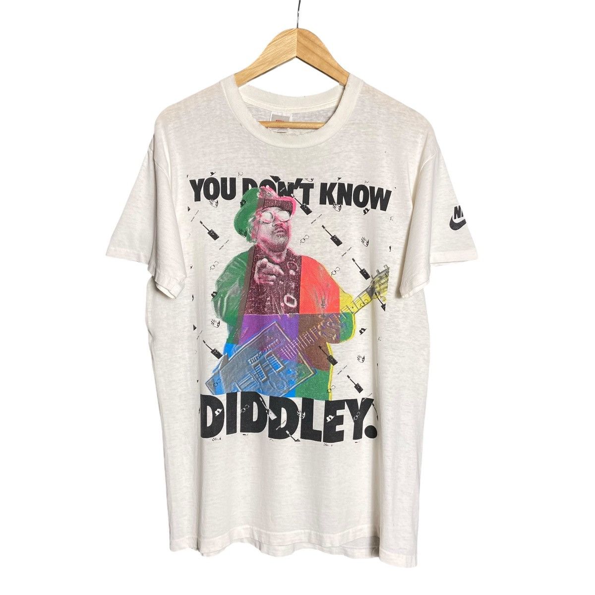 Vintage 90s Nike Bo Jackson Distressed T-Shirt / Music