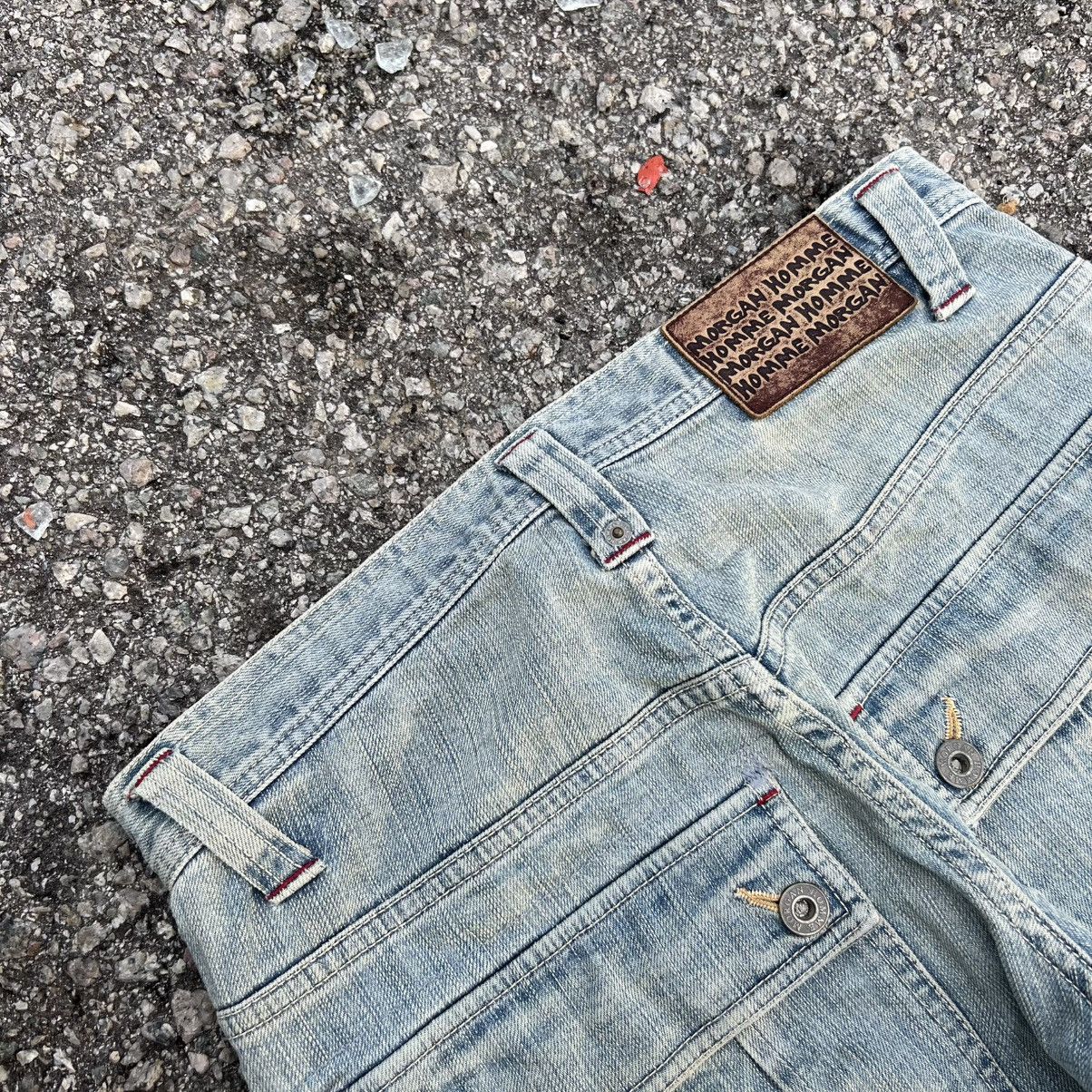 Morgan Homme “MORGAN HOMME” BLUE FLARE JEANS Size US 30 / EU 46 - 19 Thumbnail