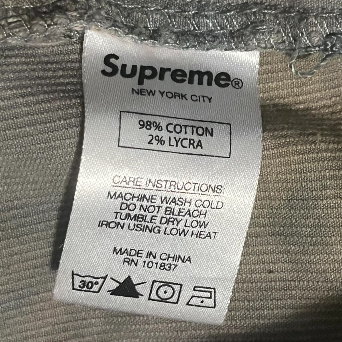 Supreme Marbled Corduroy Belted Shorts SS16